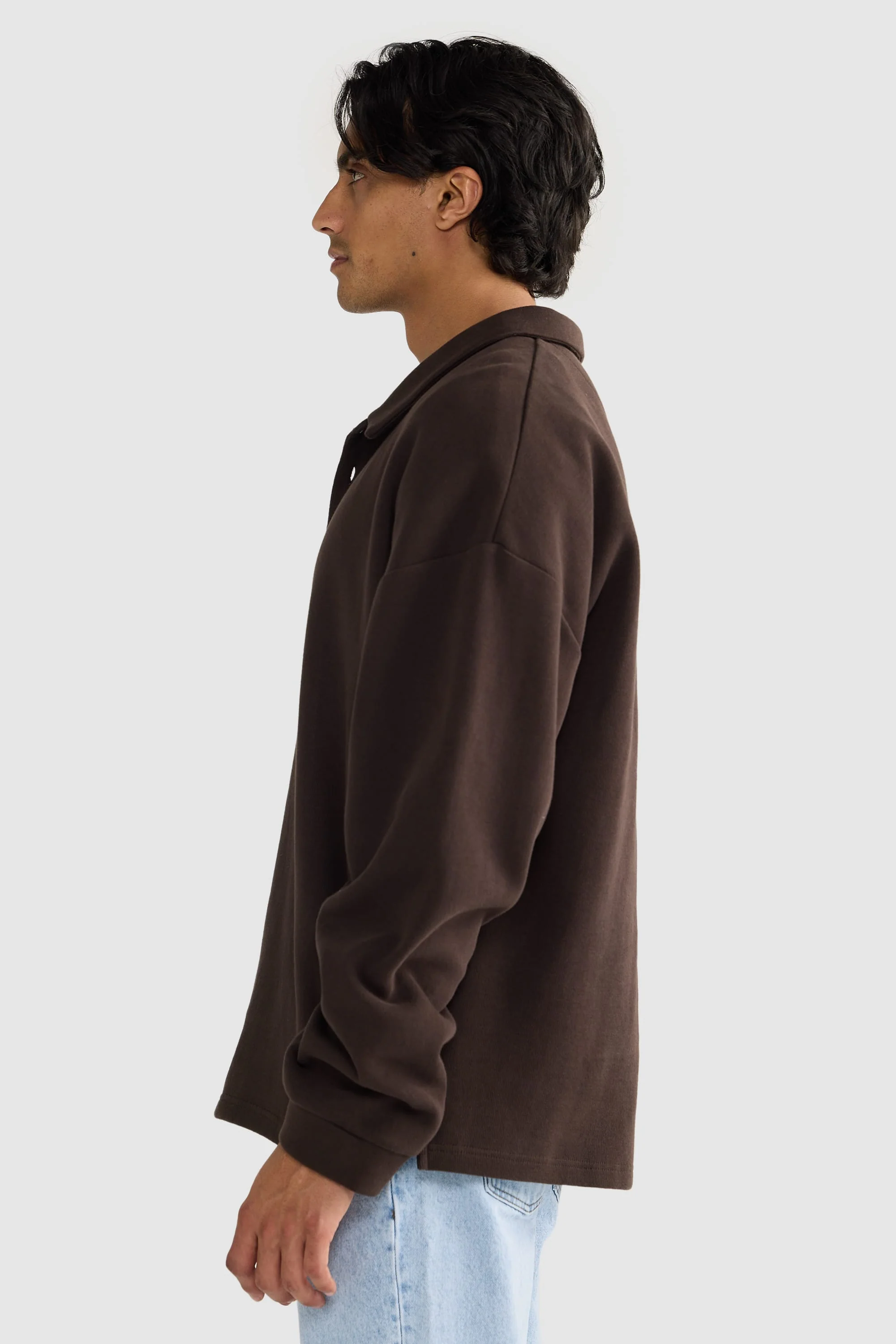 Aiden Polo Sweater Carob - Image 4