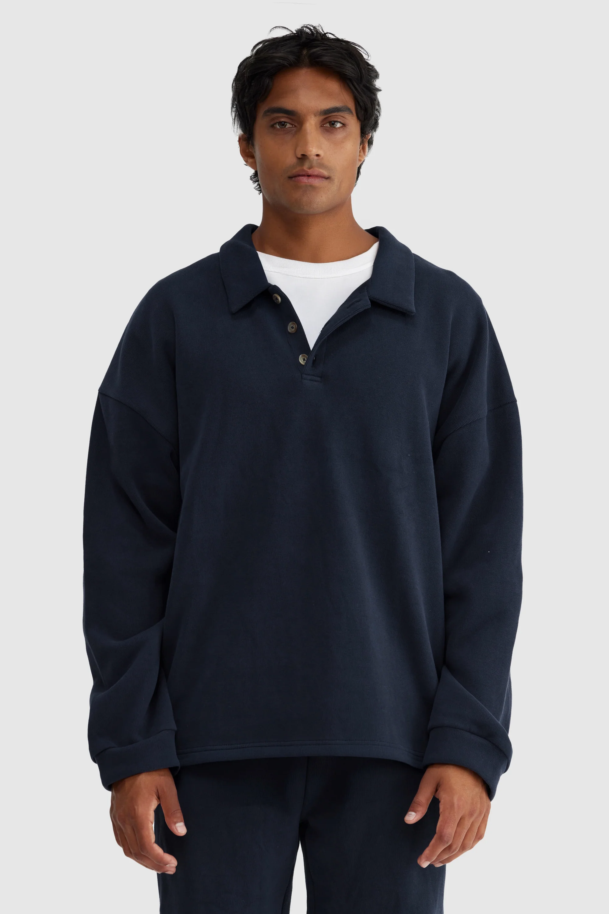 Aiden Polo Sweater Navy
