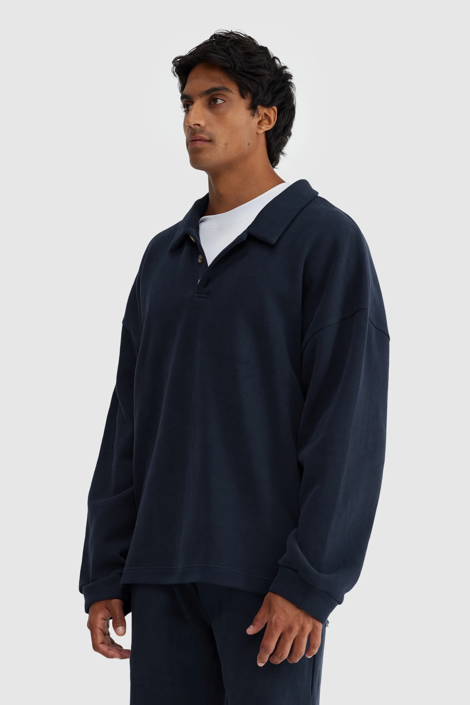 Aiden Polo Sweater Navy - Image 3