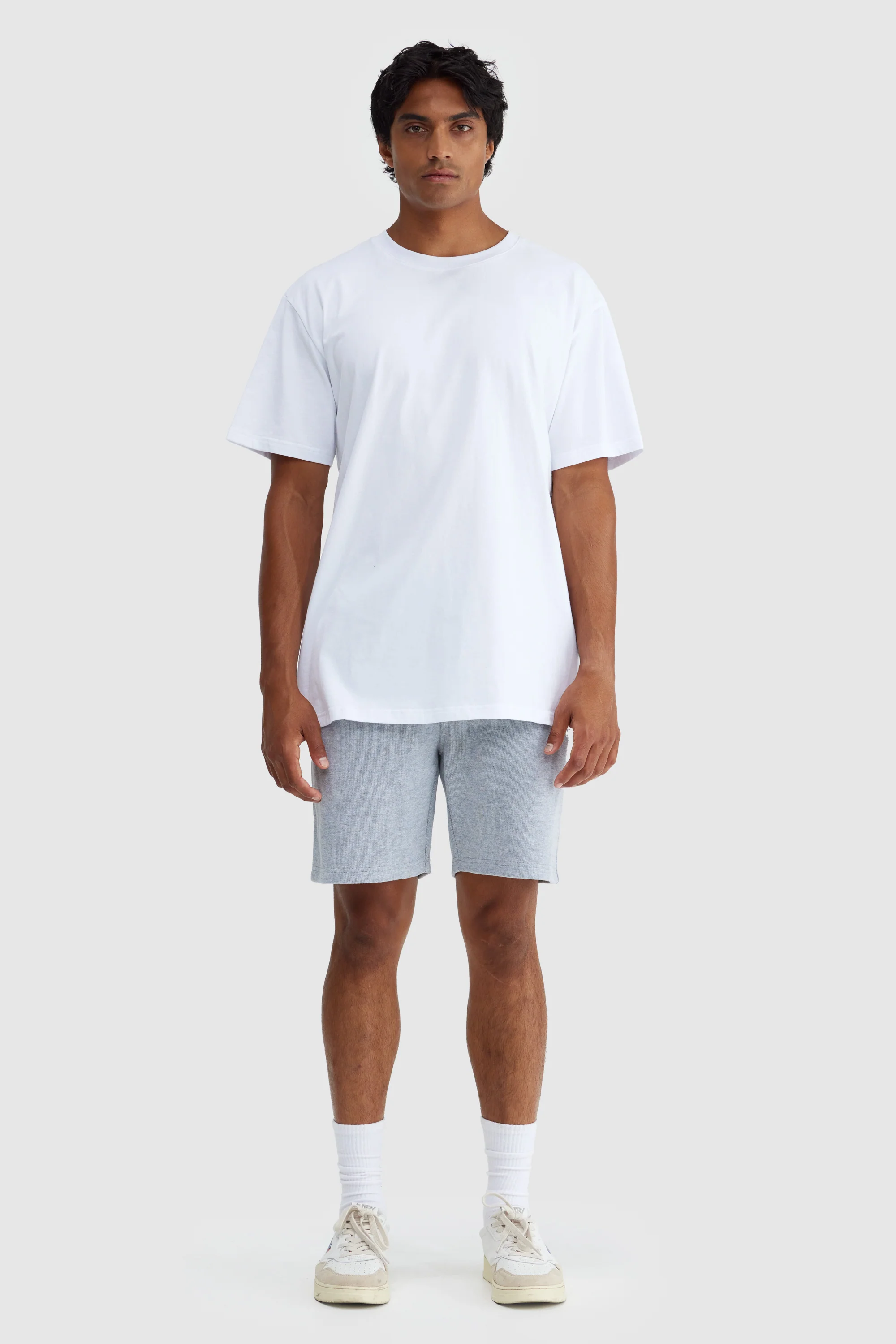 Aiden Relaxed Shorts Grey Marle