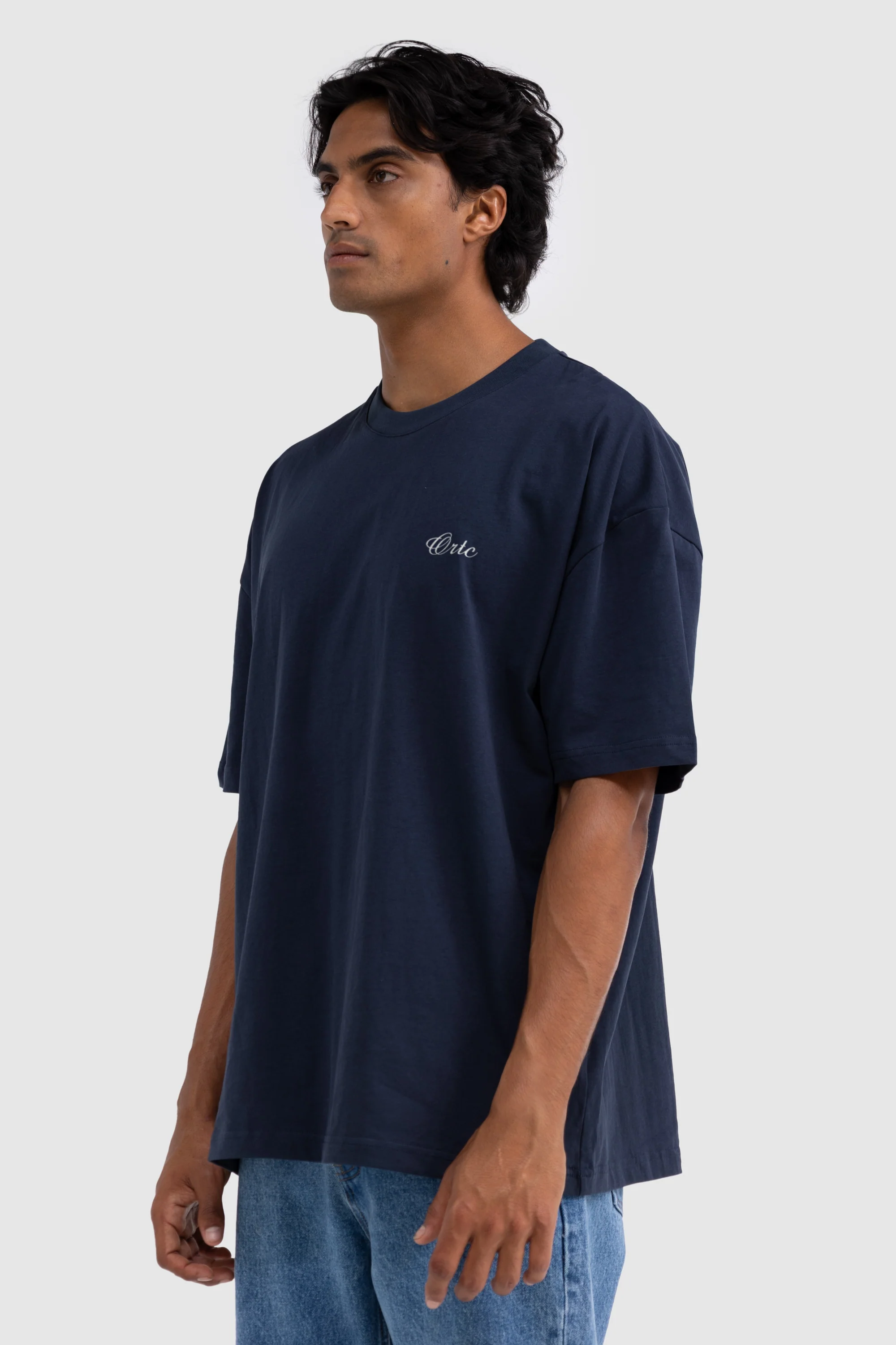 Athletic Club Box T Shirt Navy - Image 2