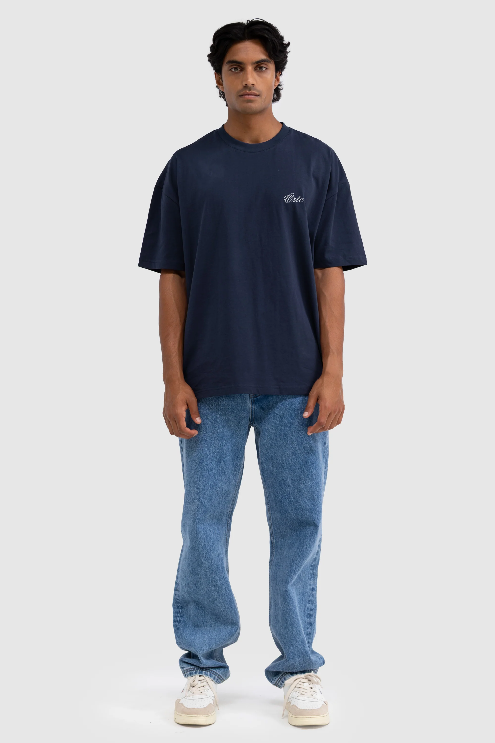 Athletic Club Box T Shirt Navy - Image 6