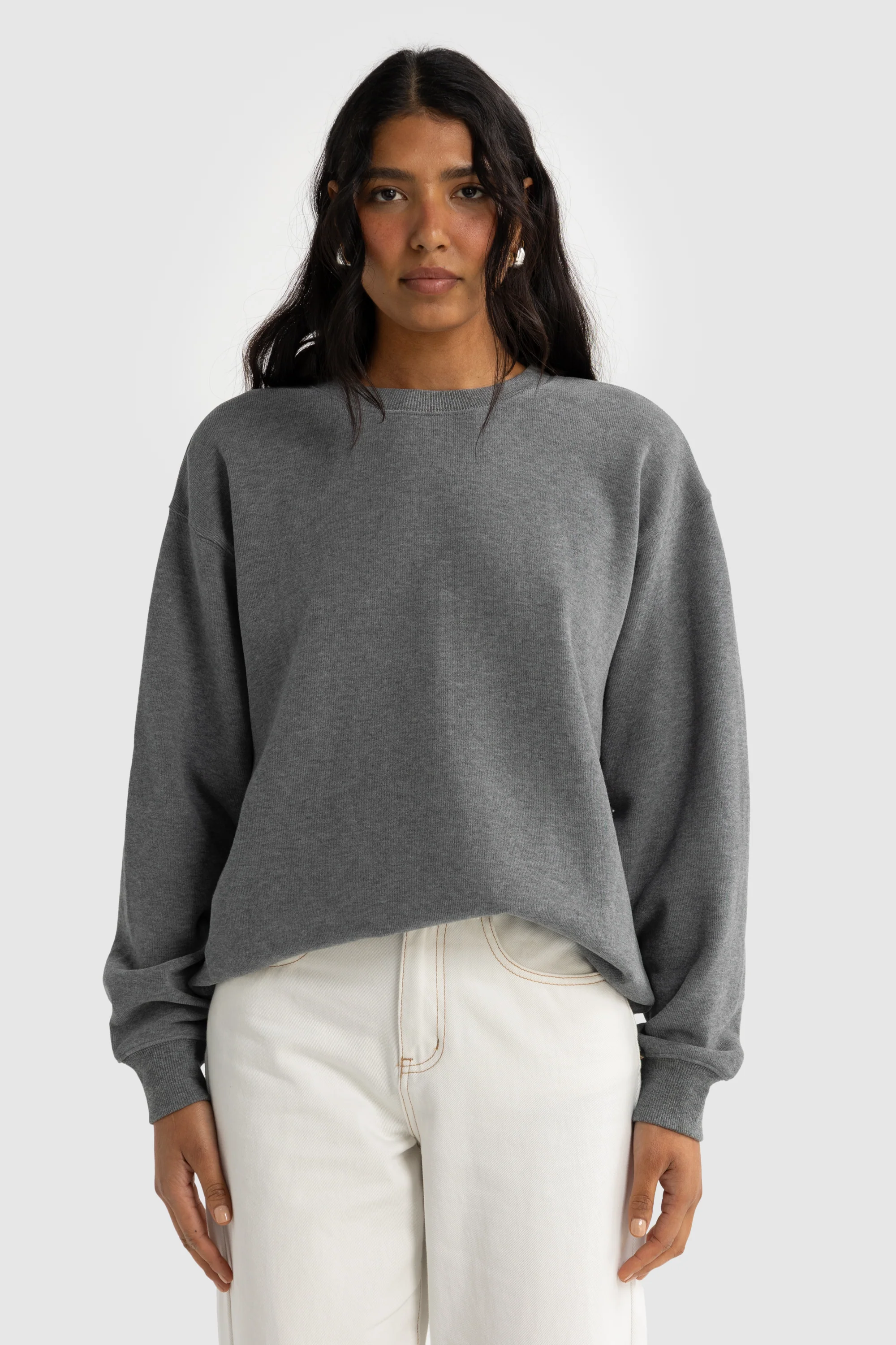 Ava Crew Charcoal Marle