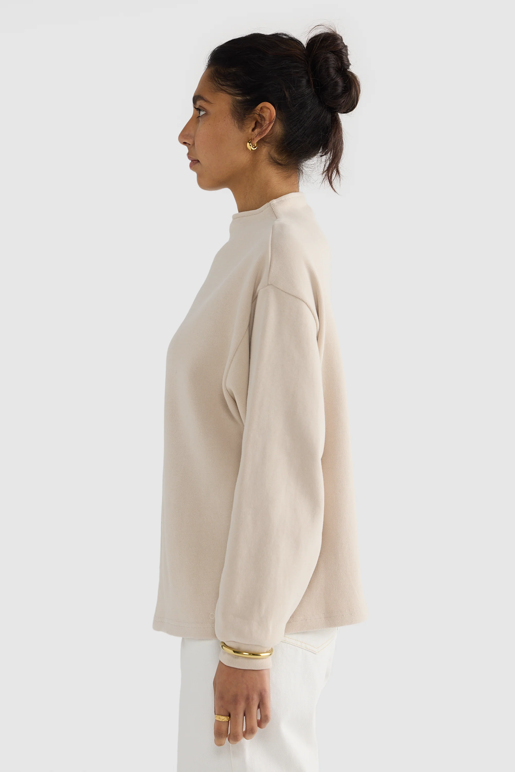 Ava High Neck Jumper Bone - Image 3