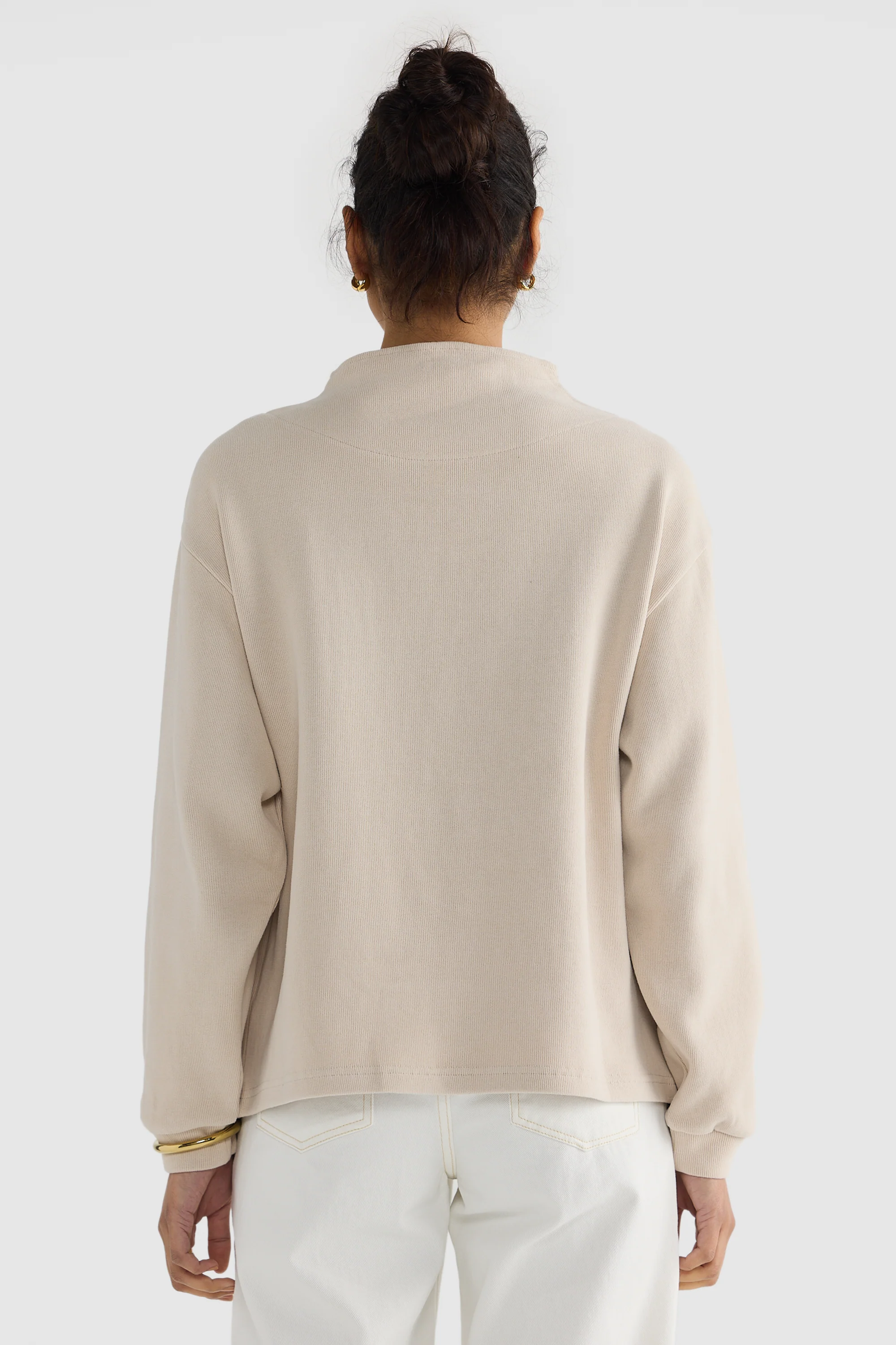 Ava High Neck Jumper Bone - Image 5
