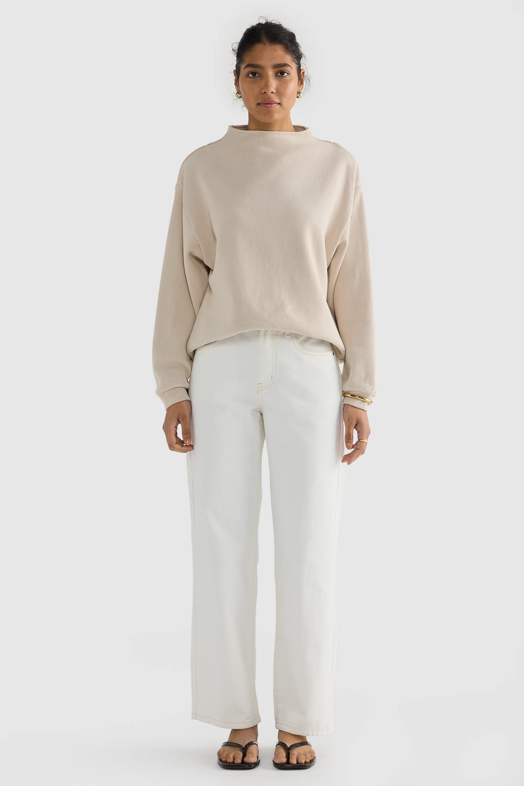 Ava High Neck Jumper Bone - Image 6