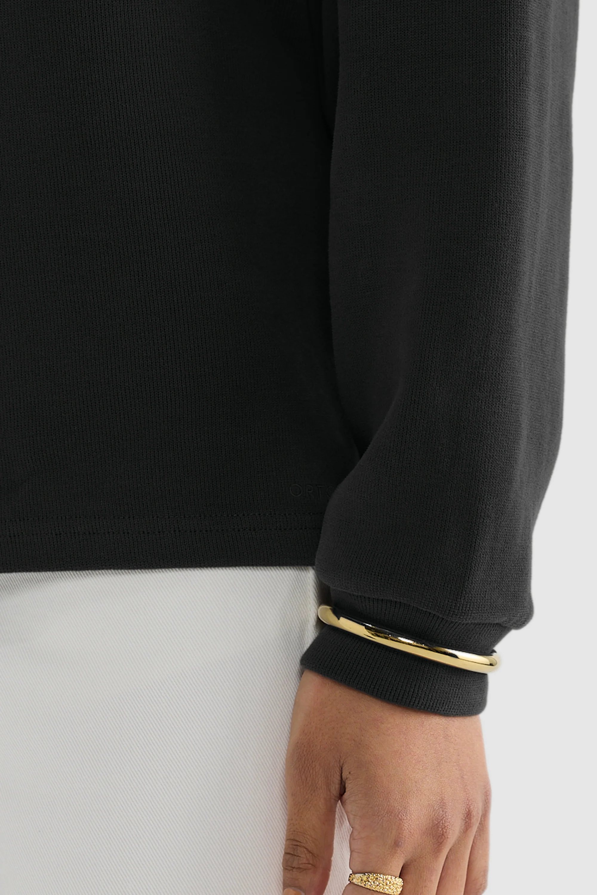 Ava High Neck Jumper Washed Black - Image 4