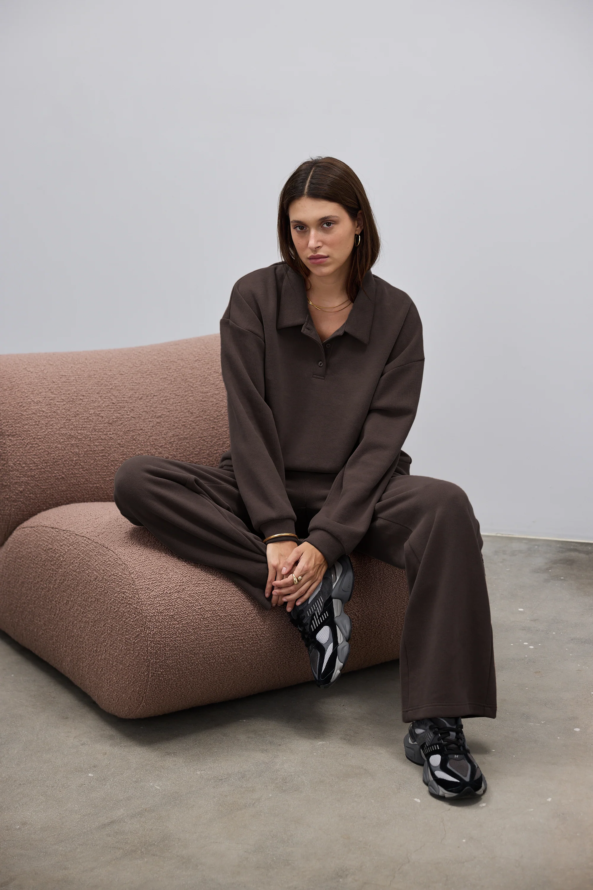 Ava Polo Sweater Carob - Image 2