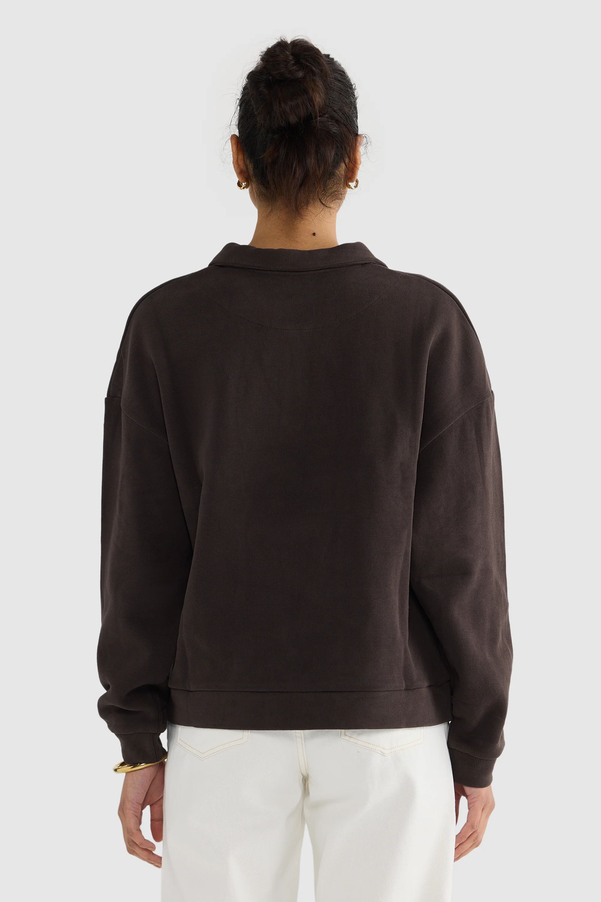 Ava Polo Sweater Carob - Image 5