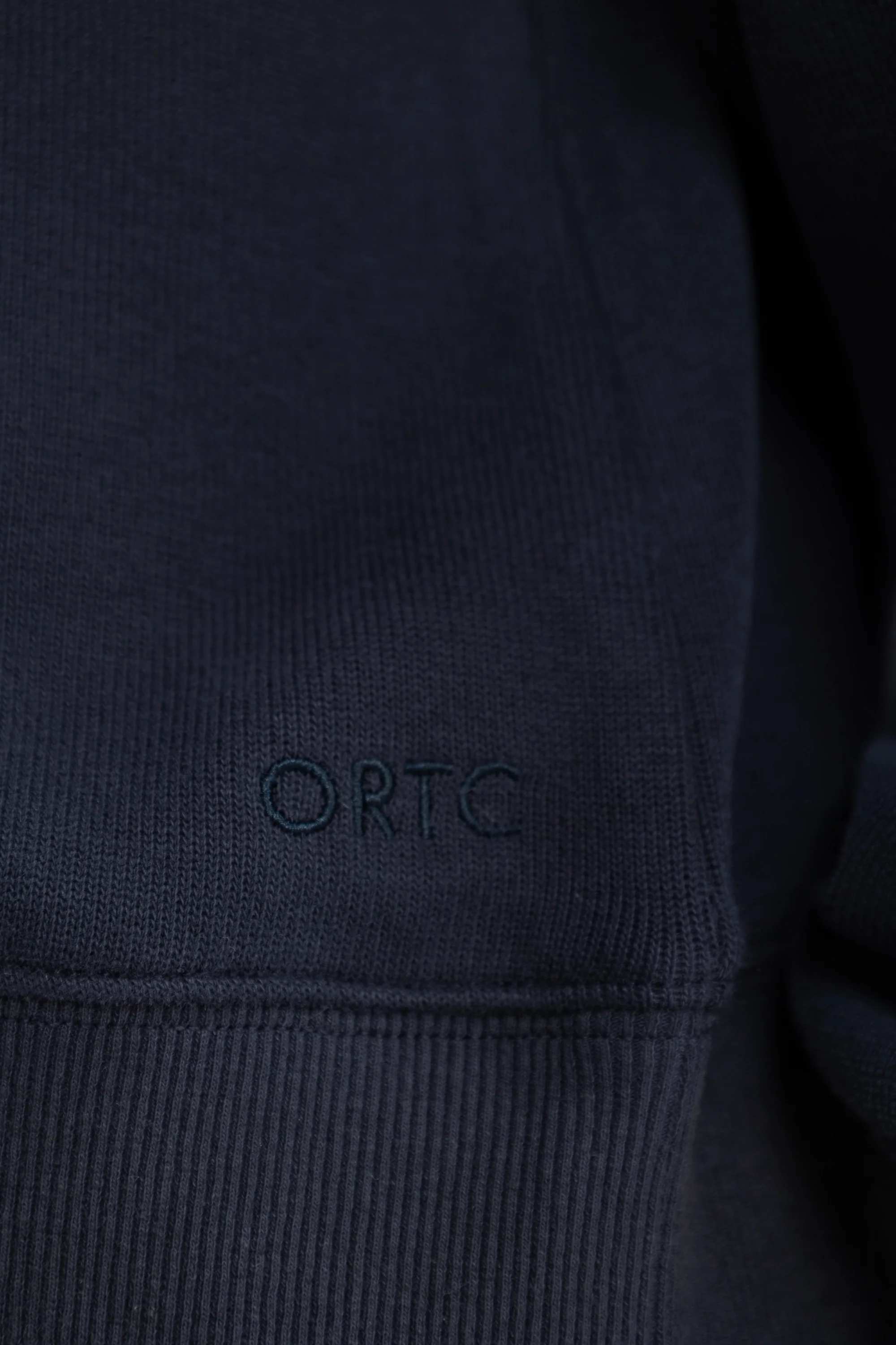 Ava Ribbed Quarter Zip Navy - Image 5