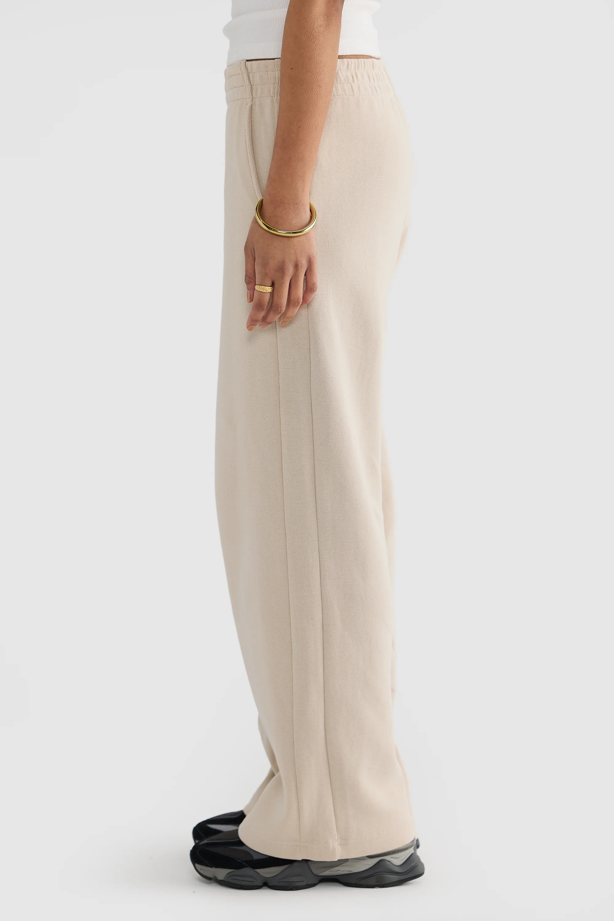 Ava Wide Leg Pants Bone - Image 3