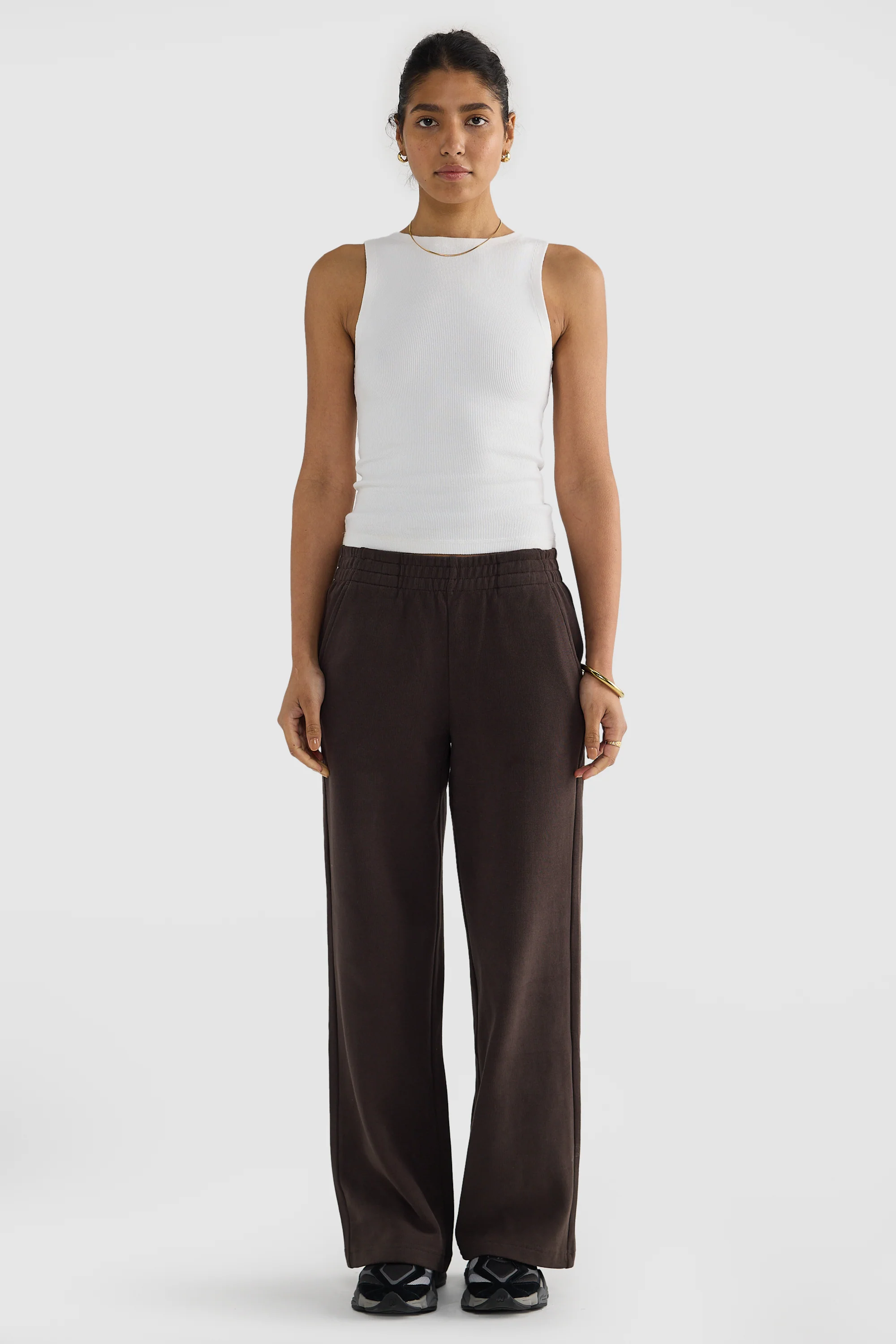 Ava Wide Leg Pants Carob