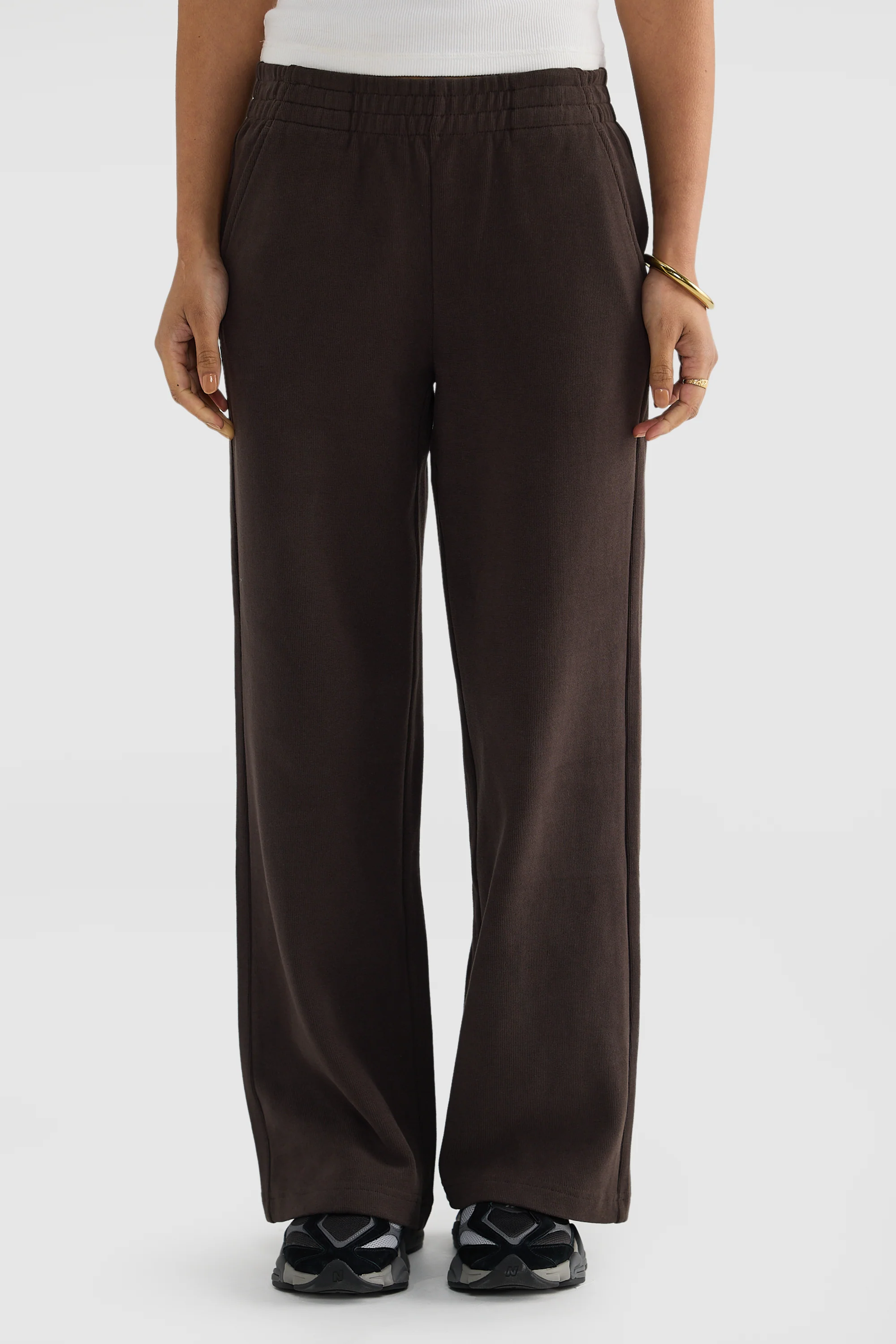 Ava Wide Leg Pants Carob - Image 2