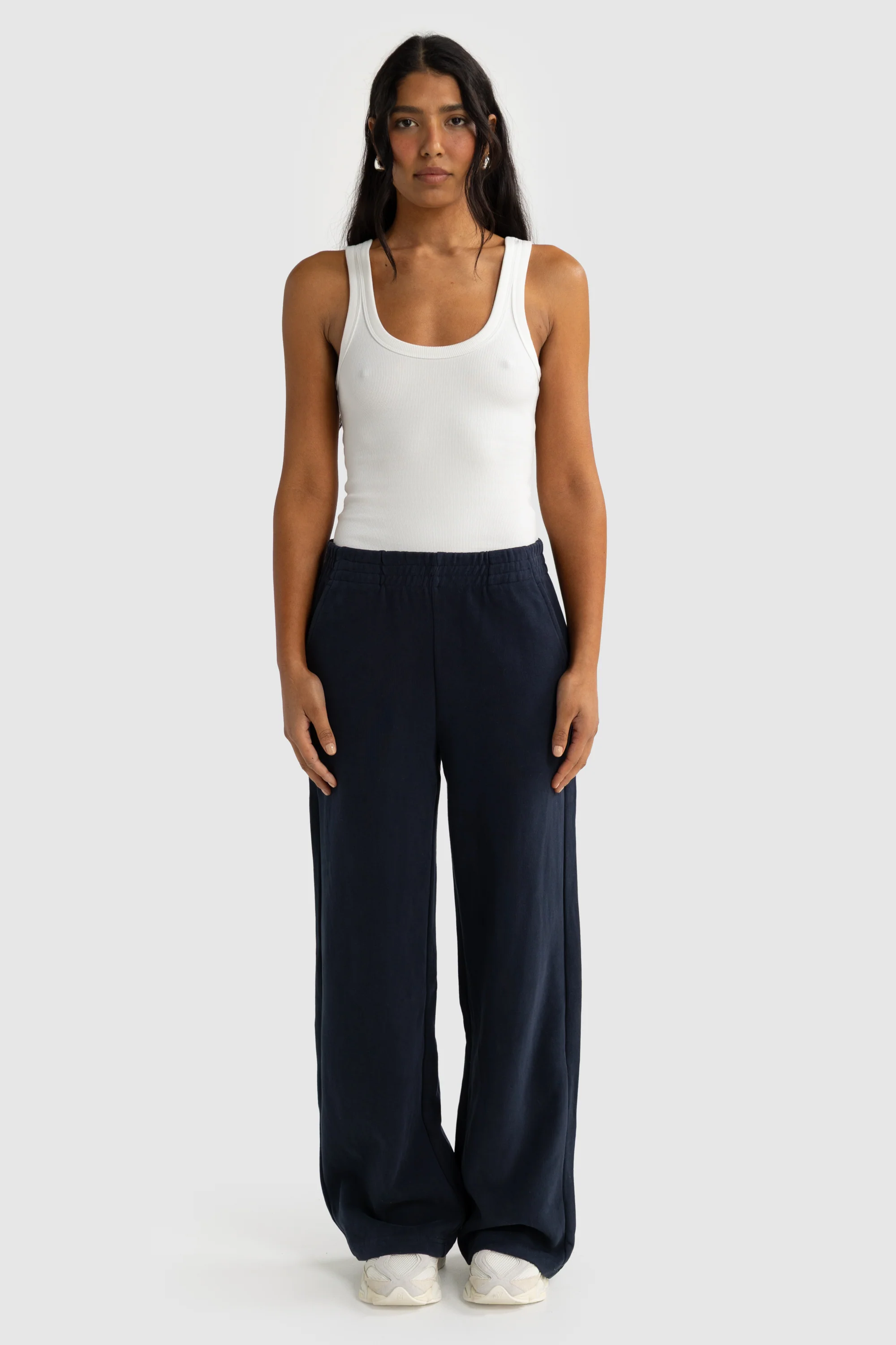 Ava Wide Leg Pants Navy