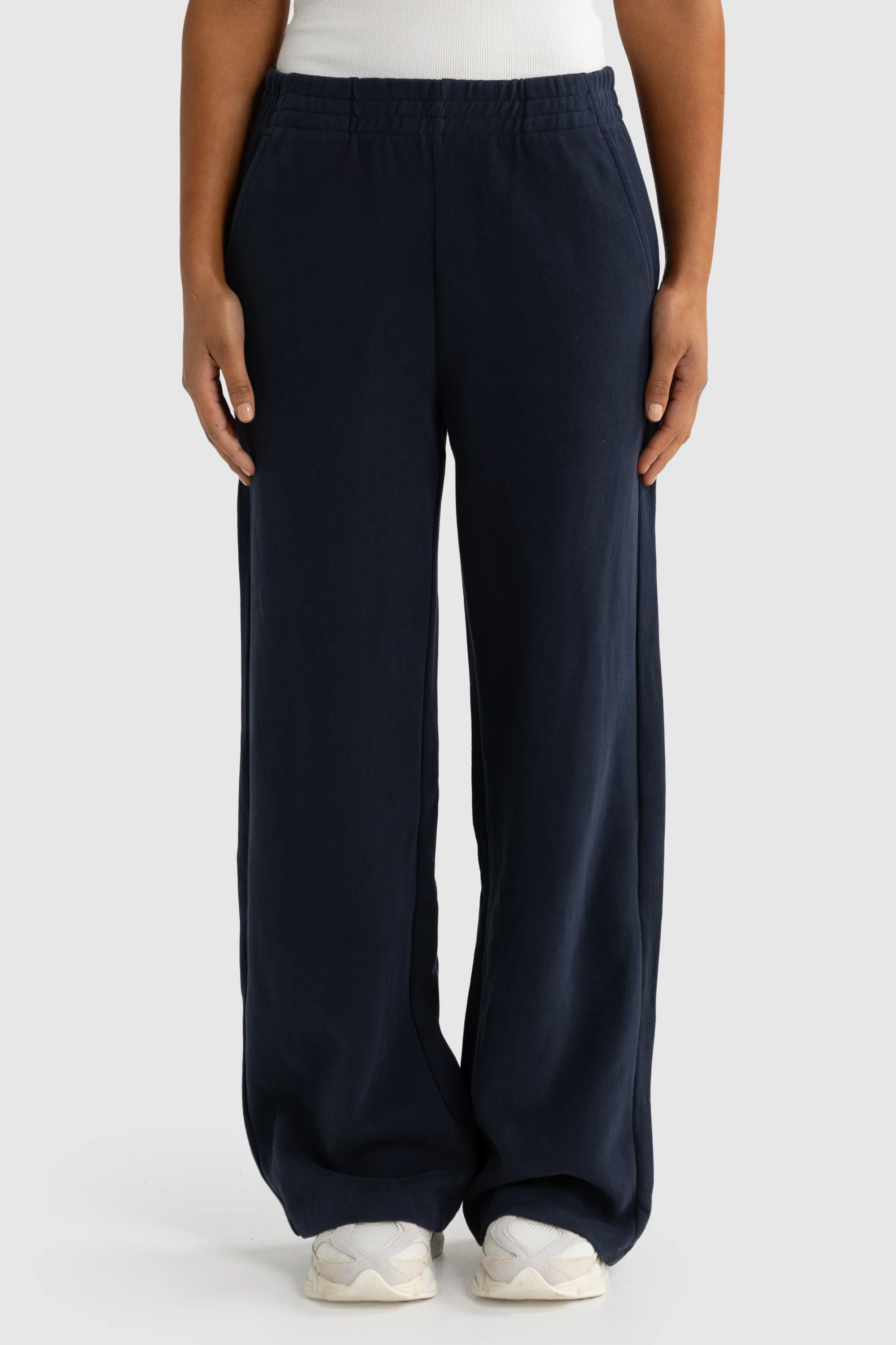 Ava Wide Leg Pants Navy - Image 2