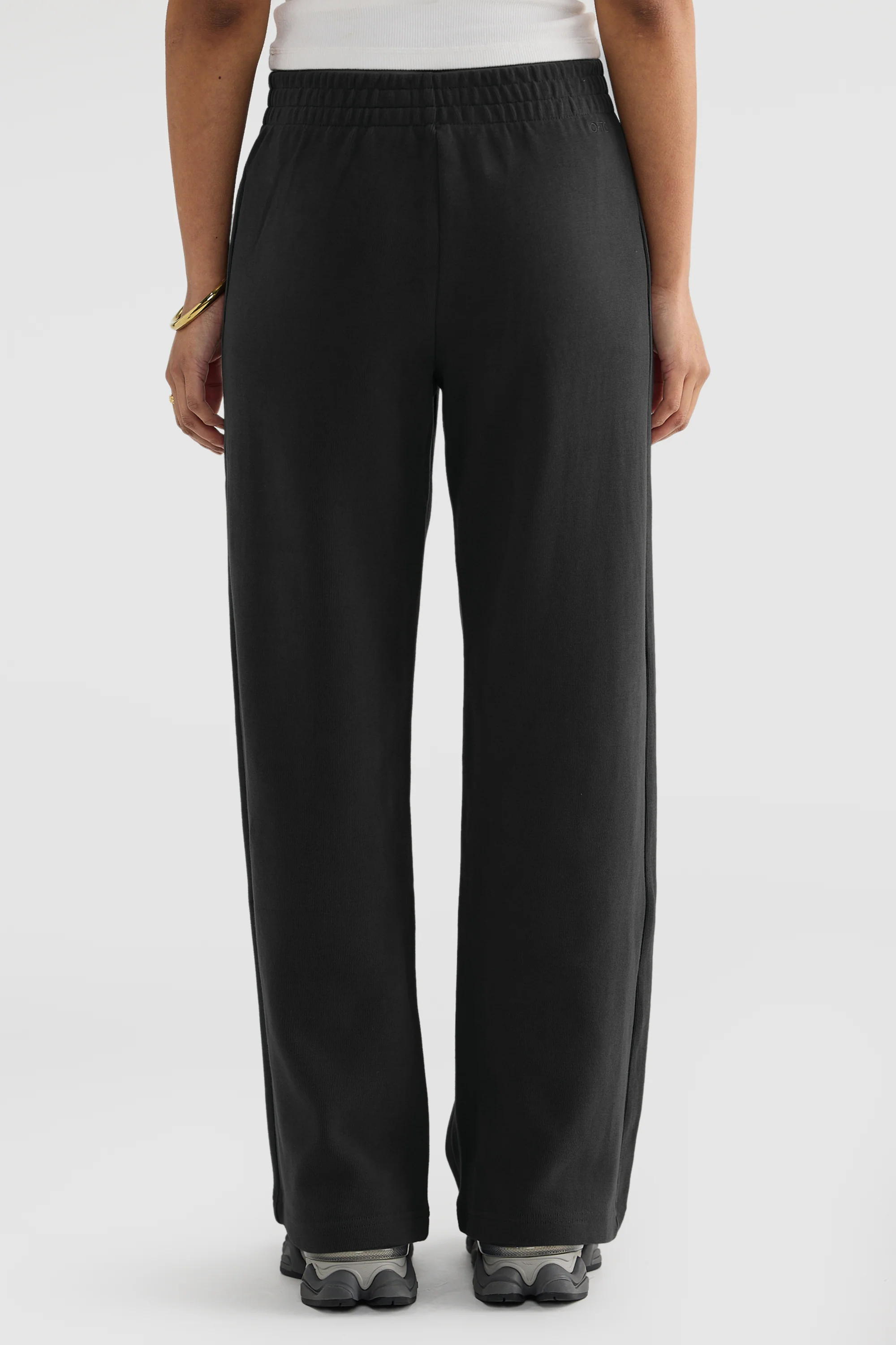 Ava Wide Leg Pants Washed Black - Image 5