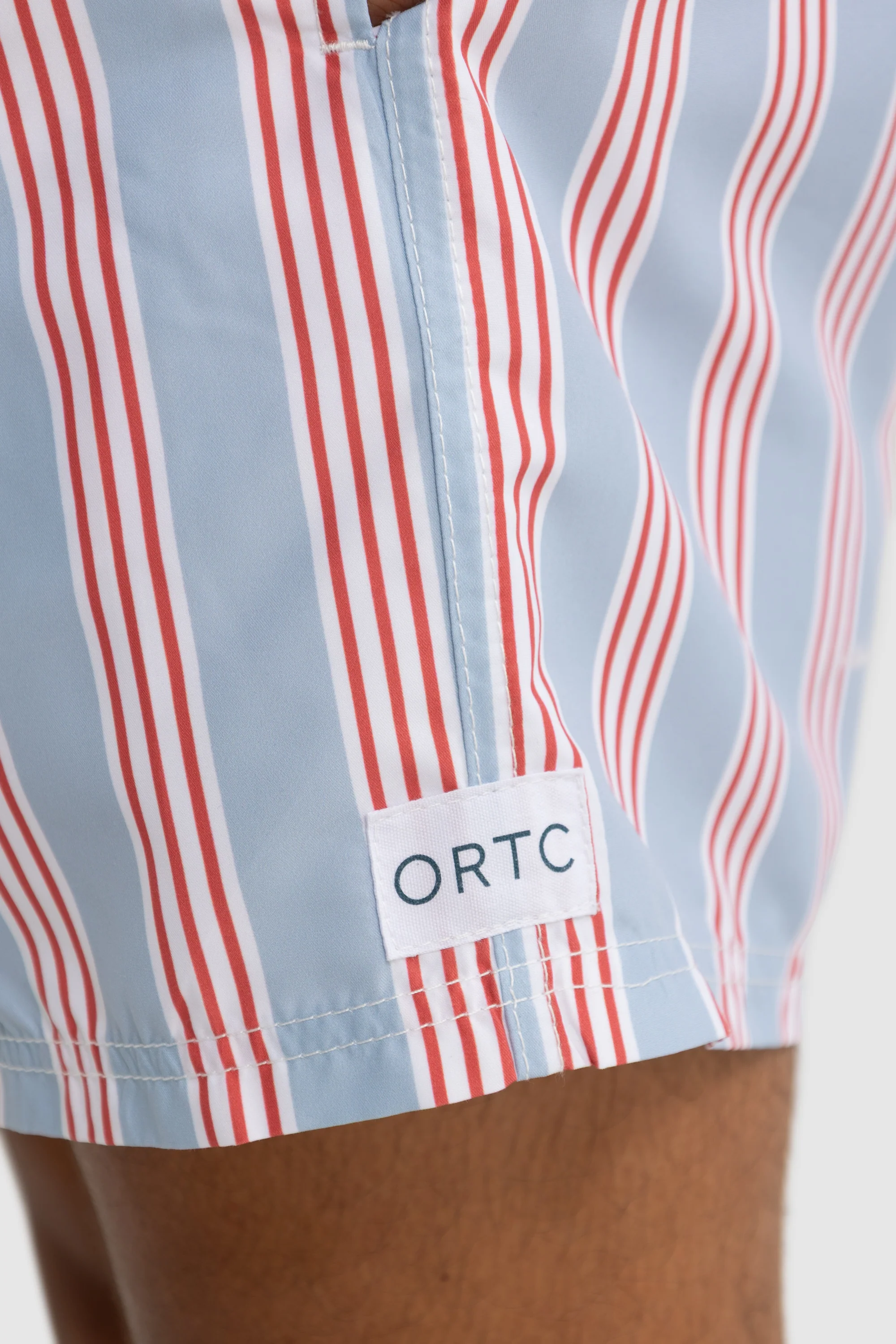 Boardwalk Stripe Swim Shorts Mist Blue - Image 6