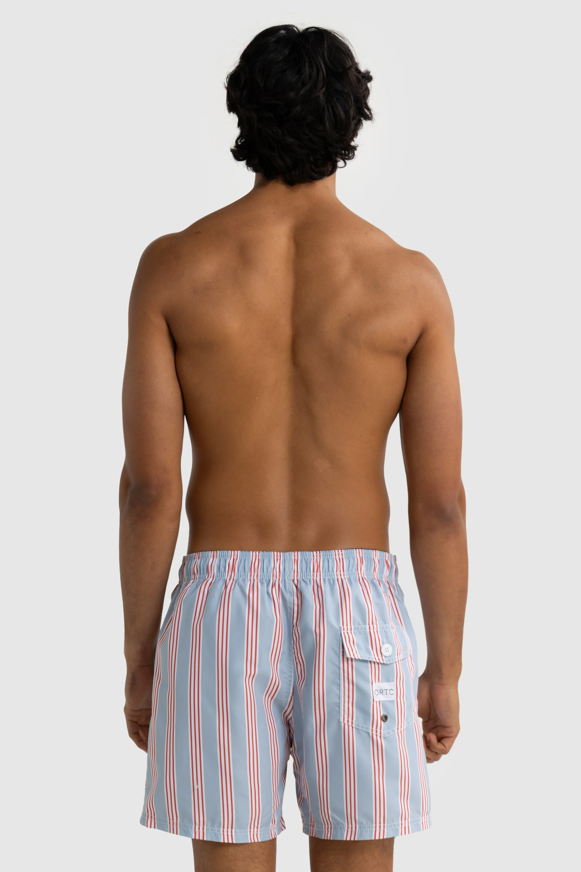 Boardwalk Stripe Swim Shorts Mist Blue - Image 7
