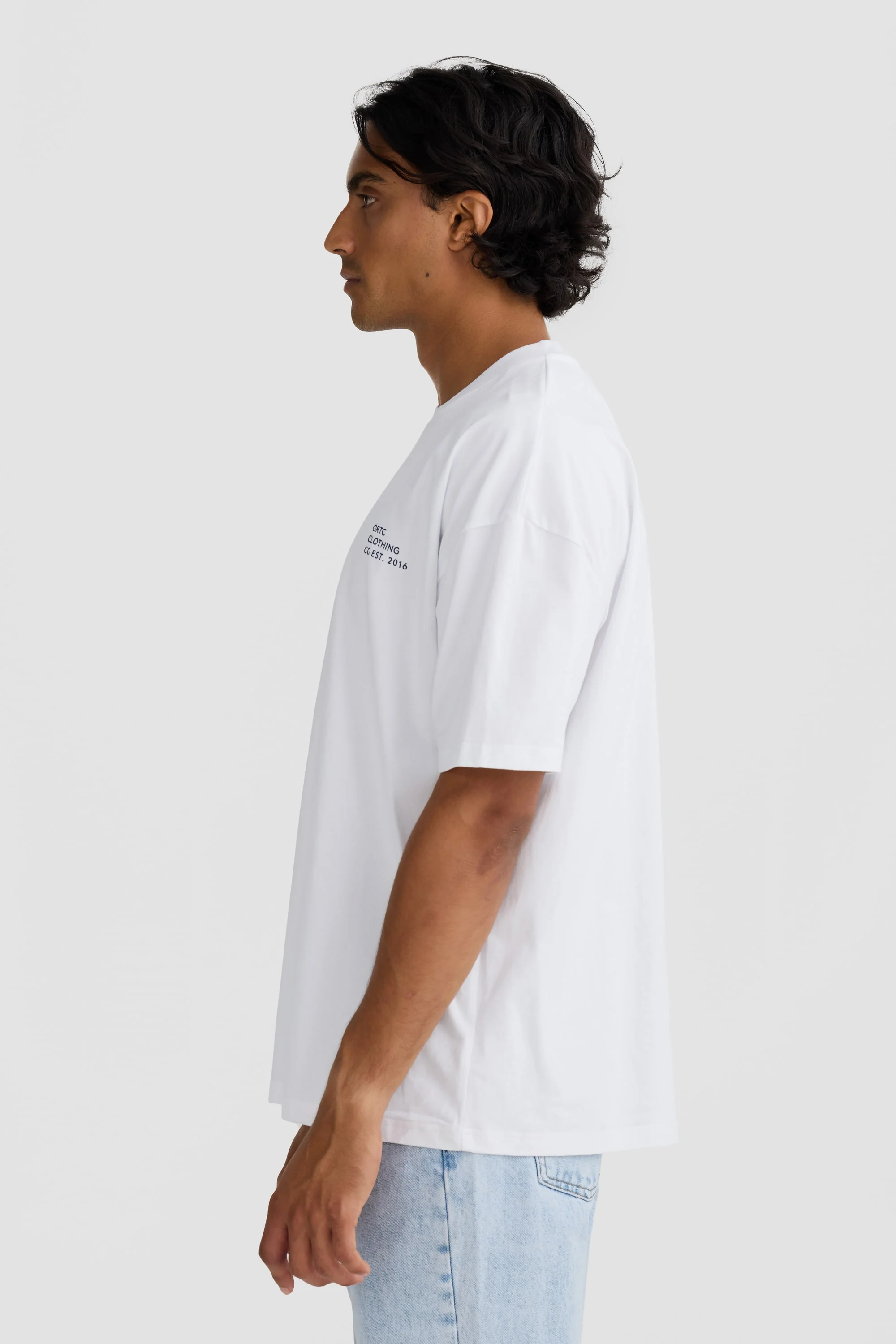 Box Fit Logo T Shirt White - Image 4