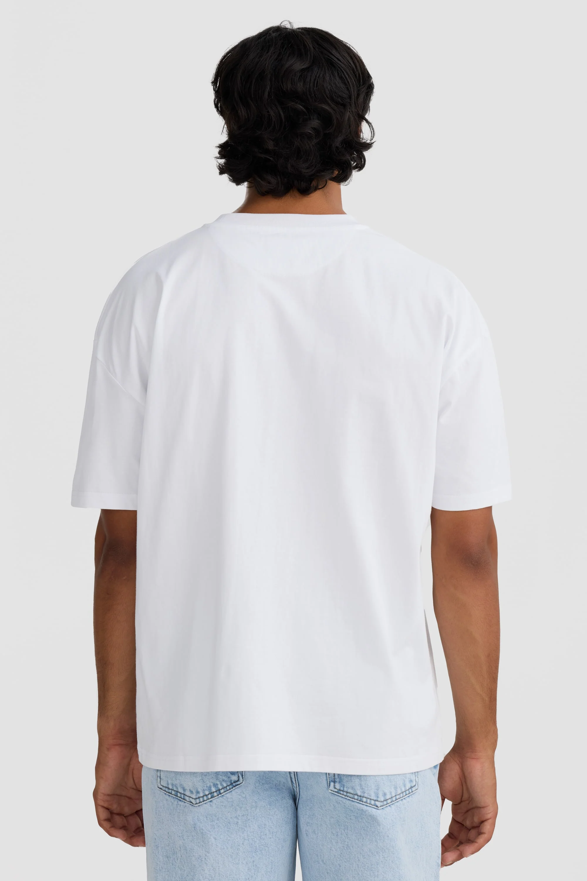 Box Fit Logo T Shirt White - Image 5