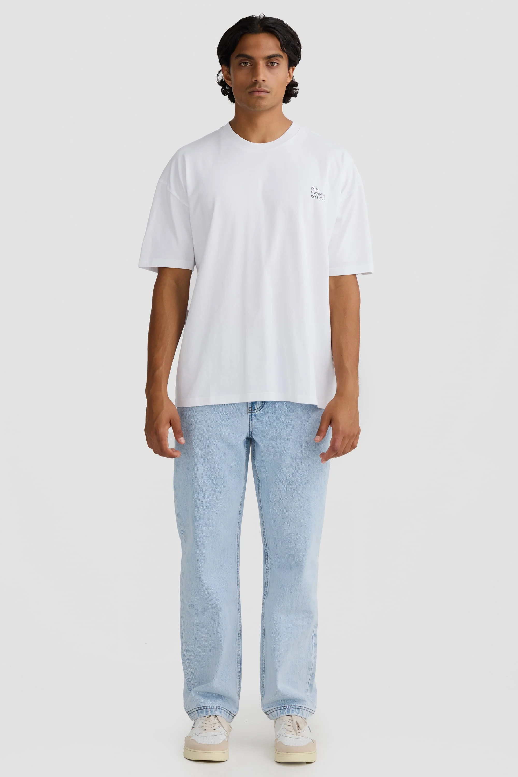 Box Fit Logo T Shirt White - Image 6