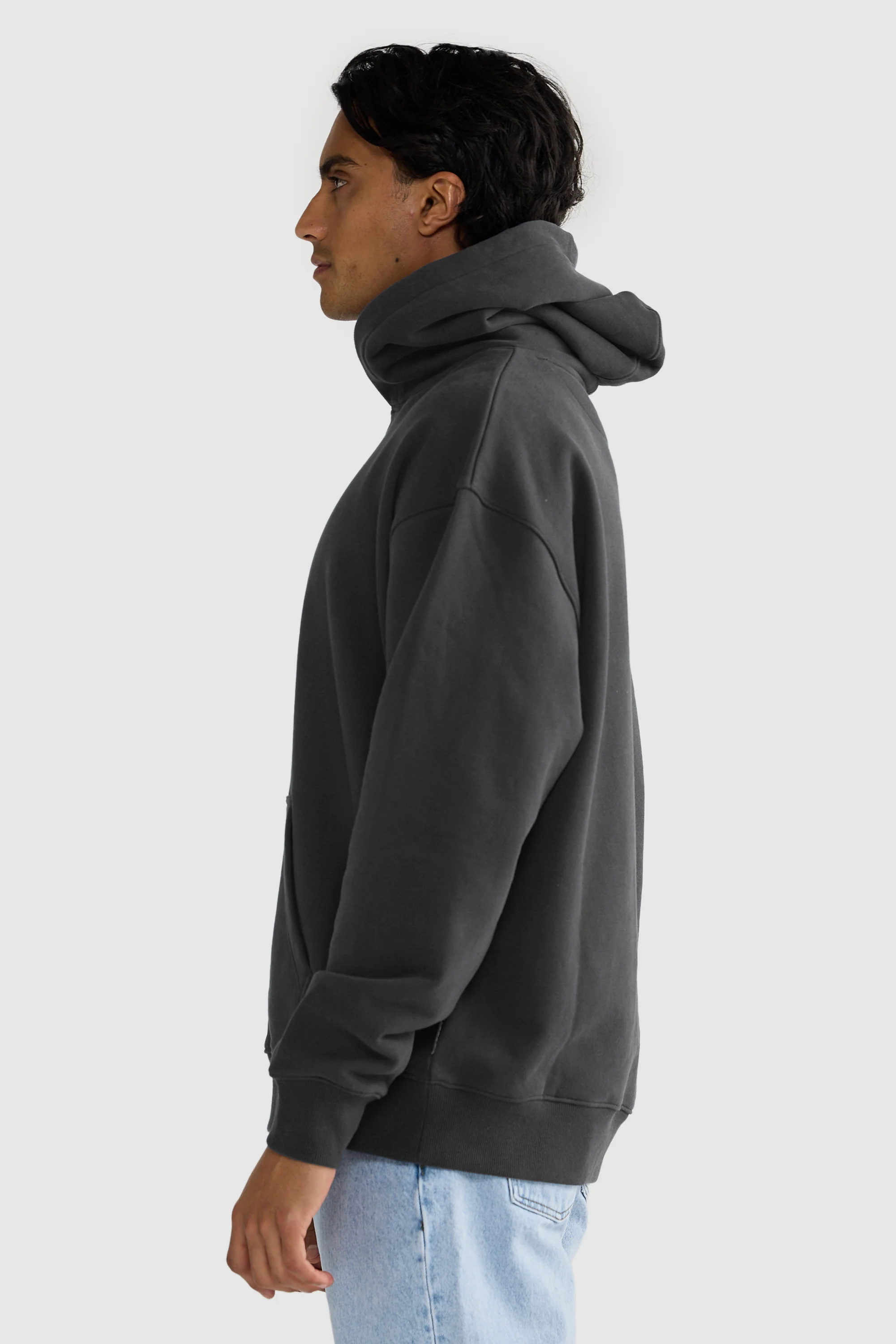 Box Hoodie Charcoal - Image 4