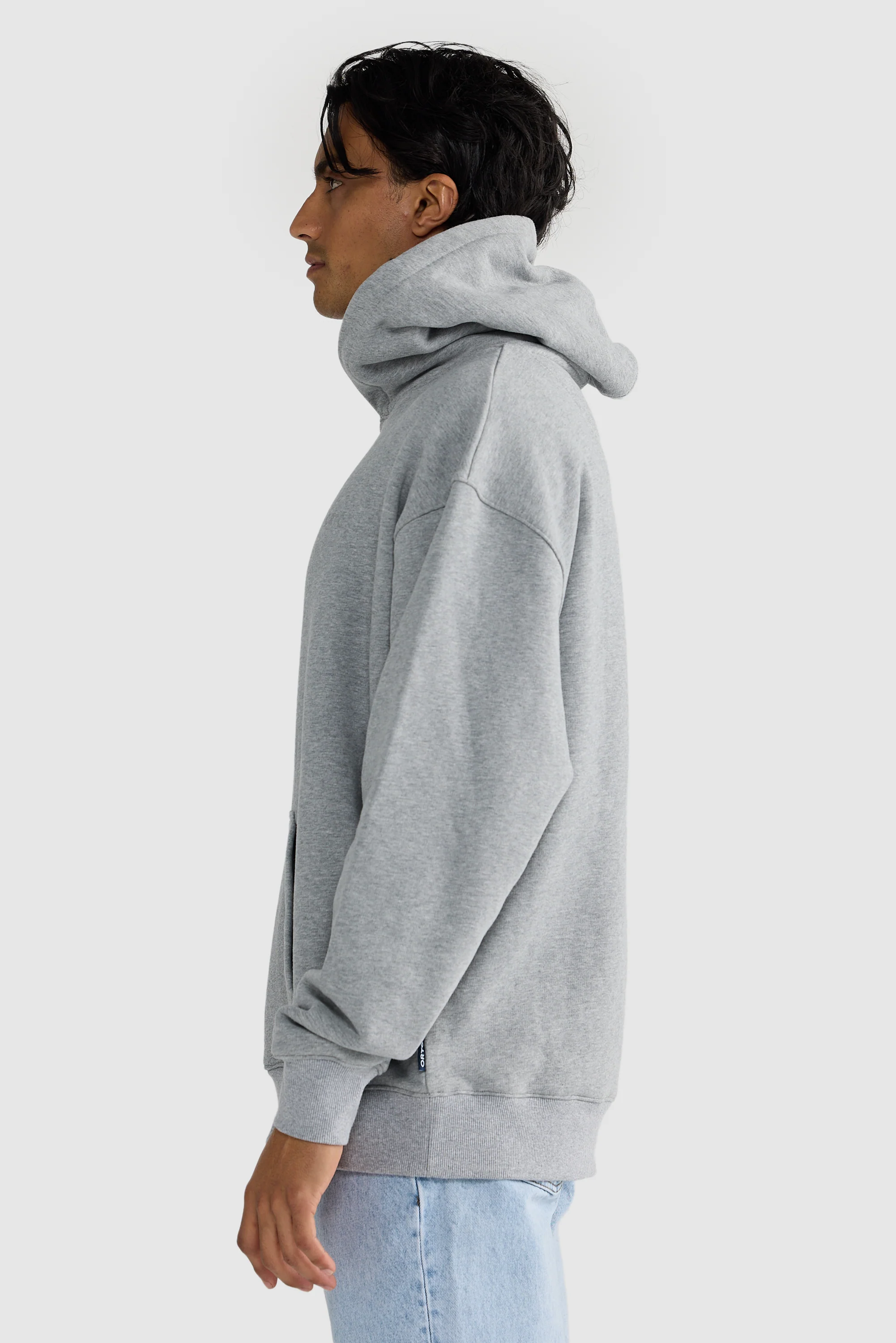 Box Hoodie Grey Marle - Image 4