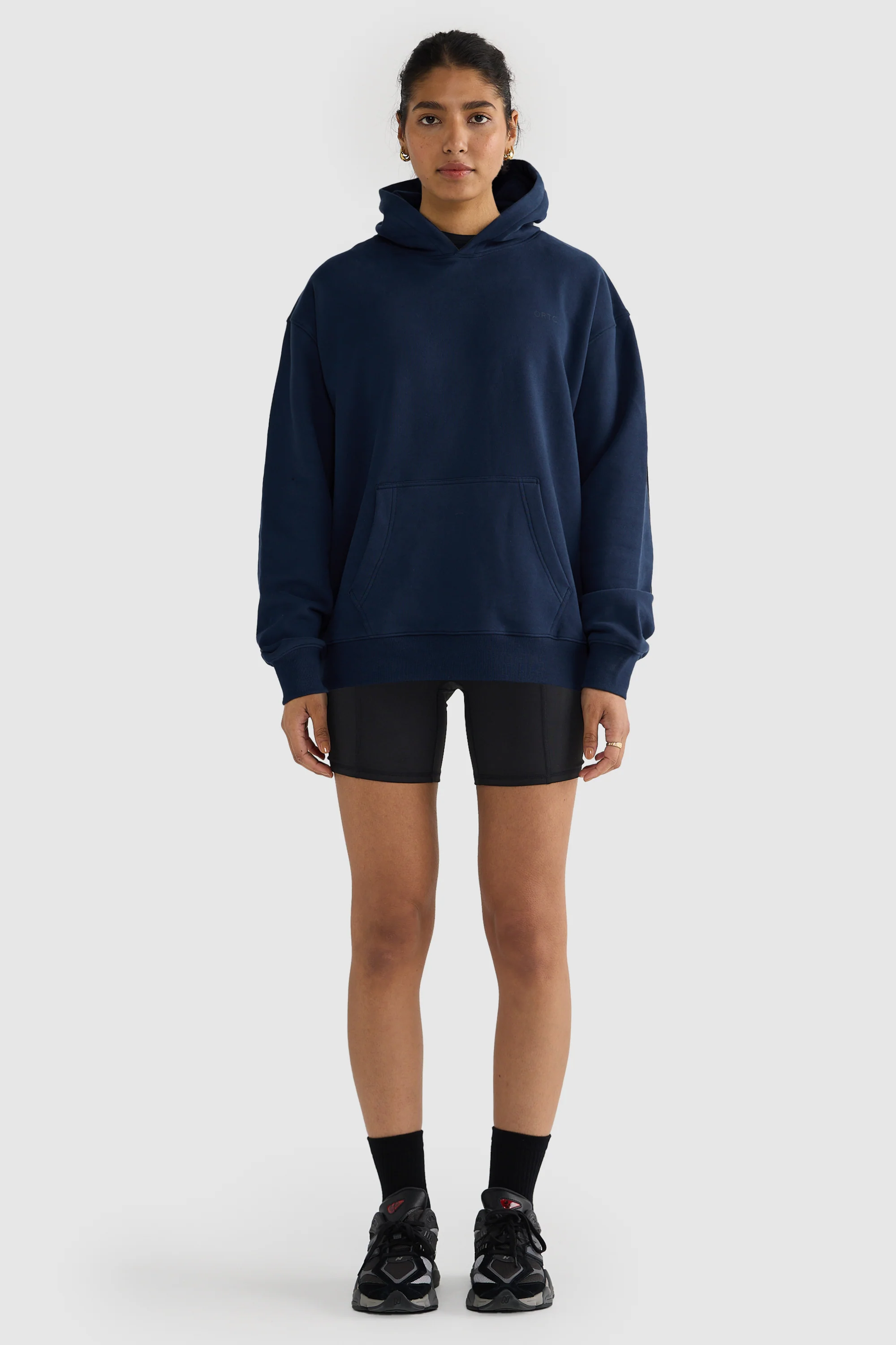 Box Hoodie Navy - Image 7