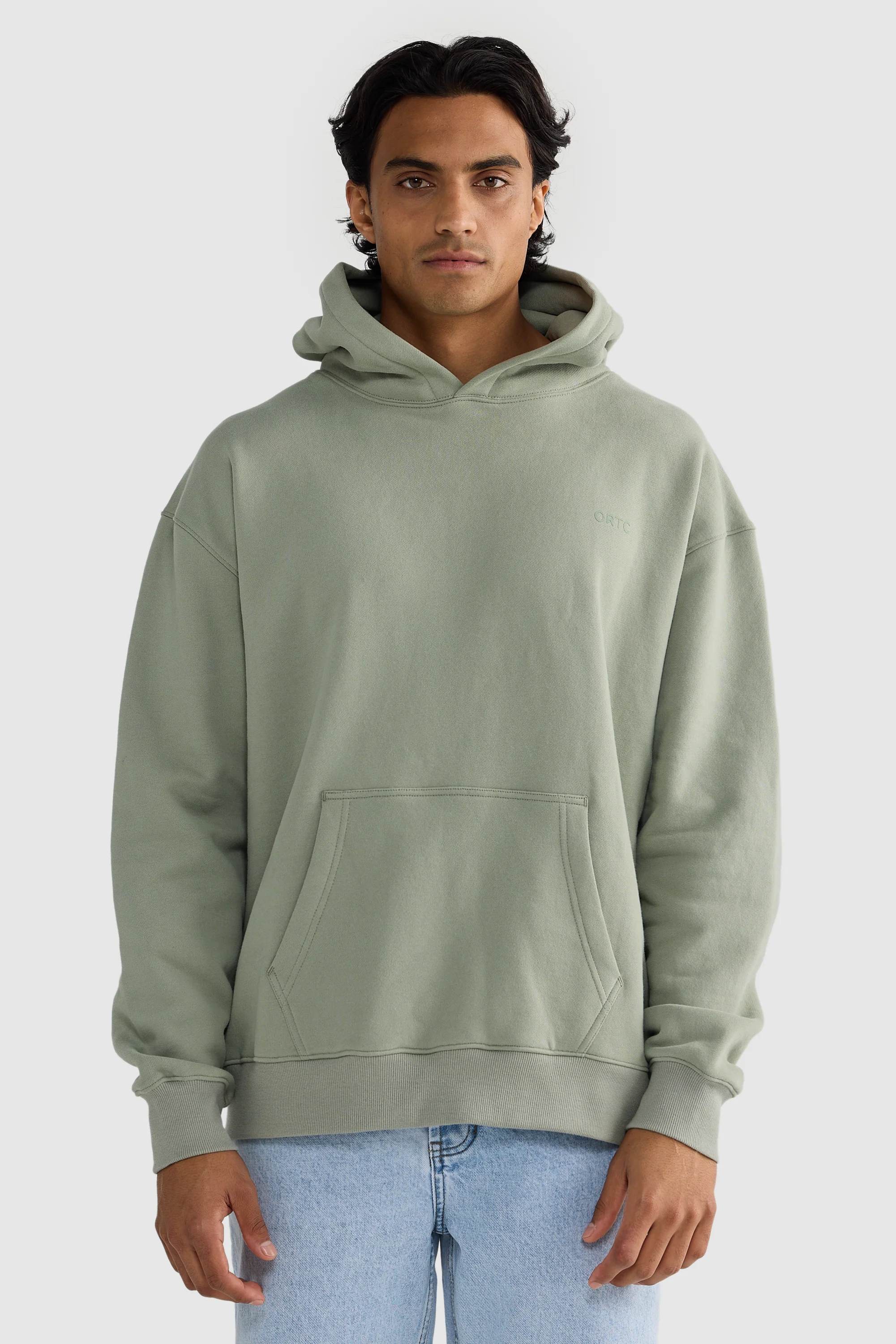 Box Hoodie Olive - Image 2