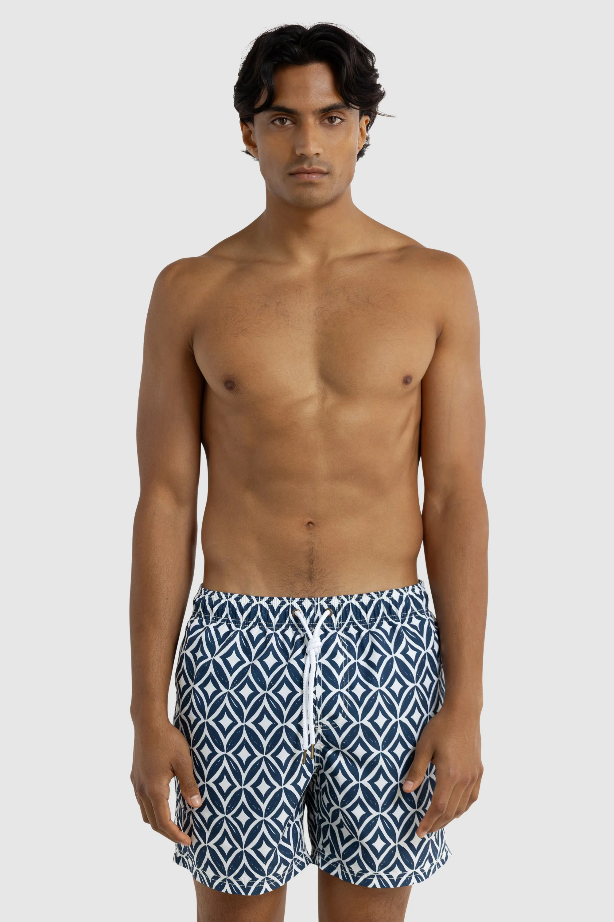Cable Swim Shorts Navy