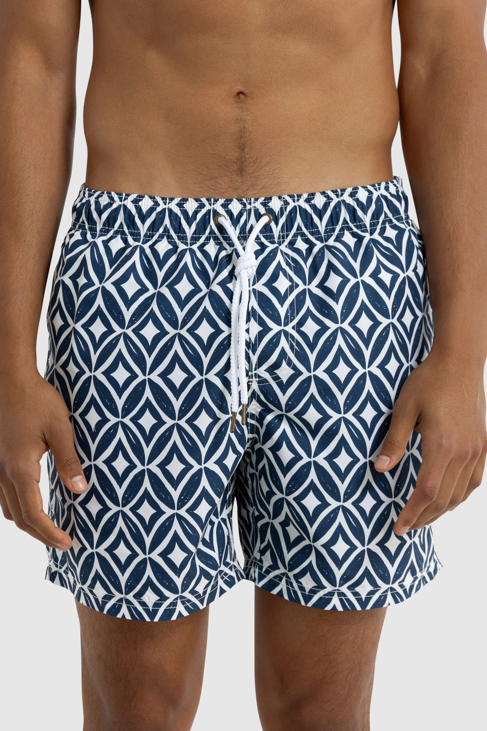 Cable Swim Shorts Navy - Image 4