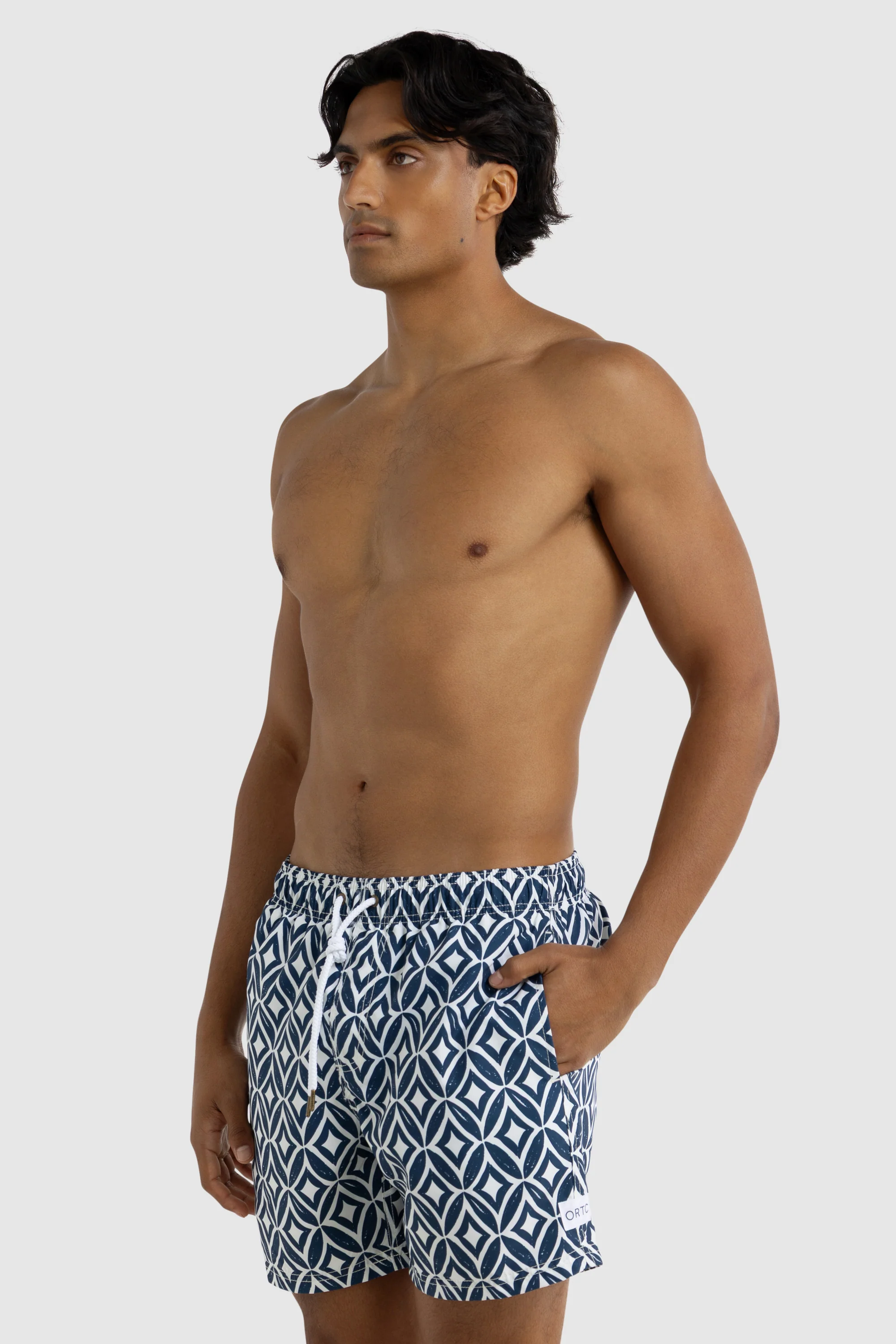 Cable Swim Shorts Navy - Image 6