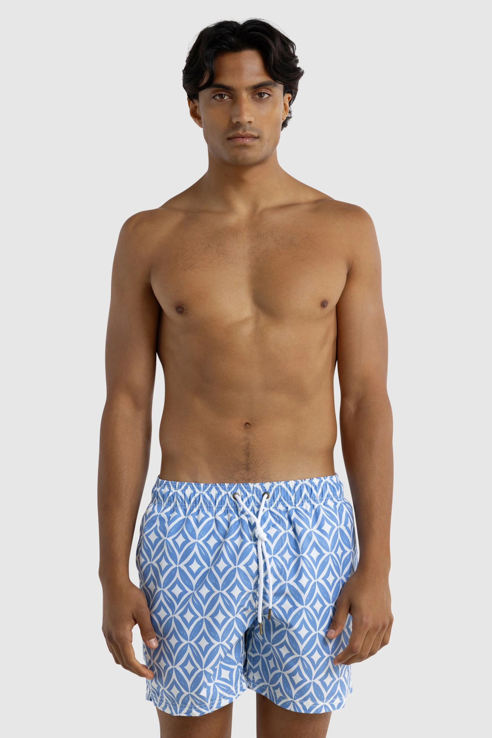 Cable Swim Shorts Ocean Blue