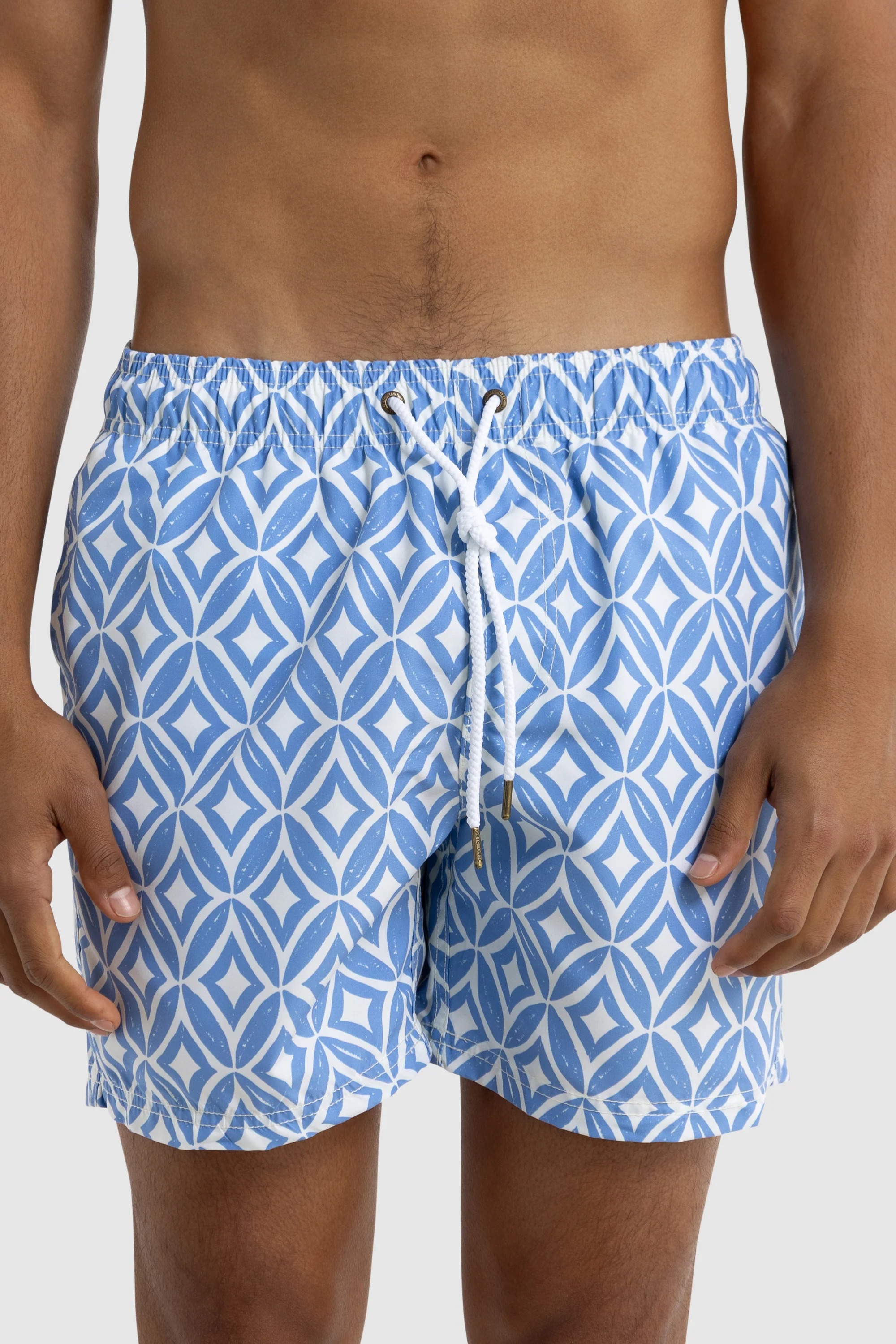 Cable Swim Shorts Ocean Blue - Image 4
