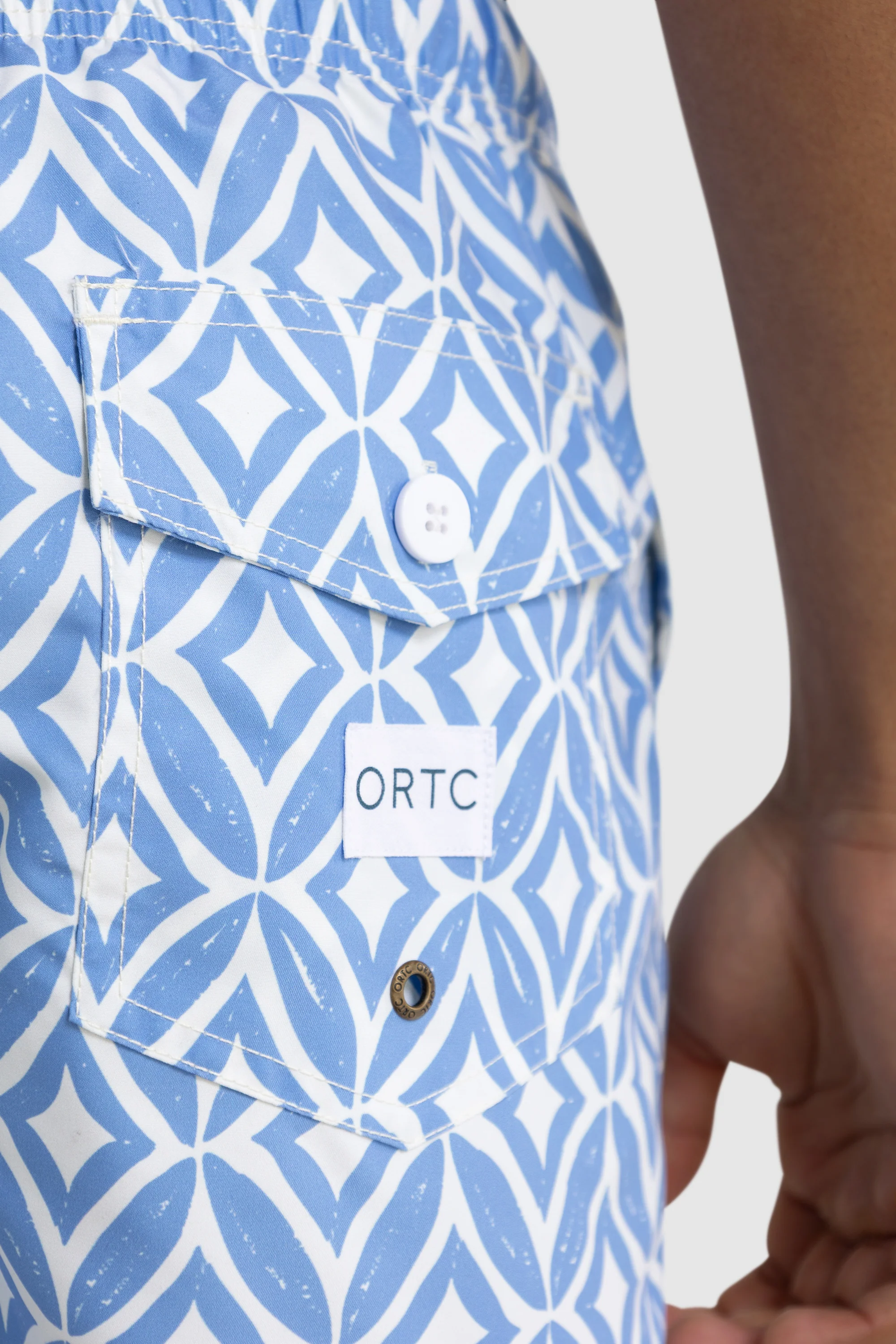 Cable Swim Shorts Ocean Blue - Image 9