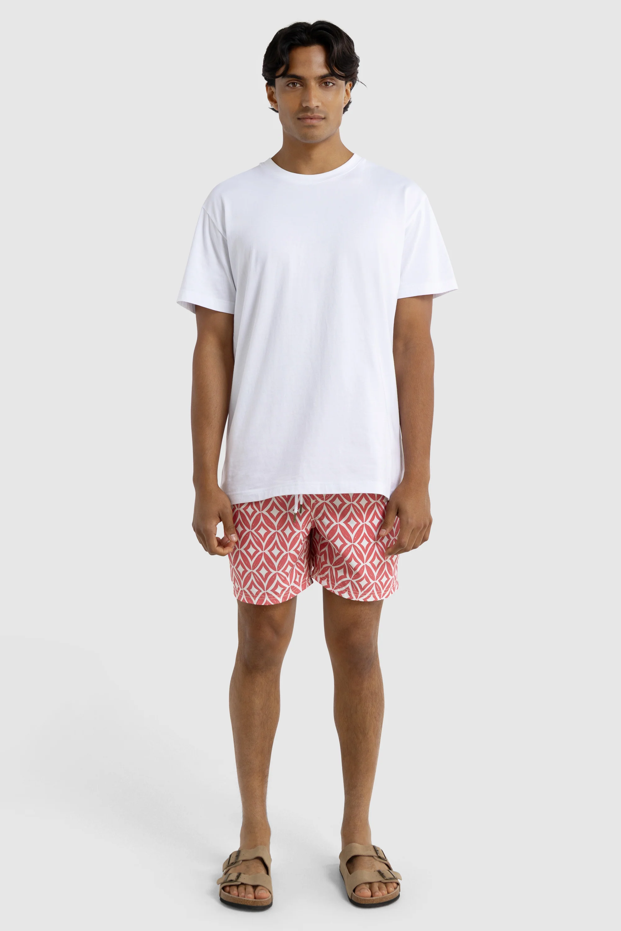 Cable Swim Shorts Red - Image 3