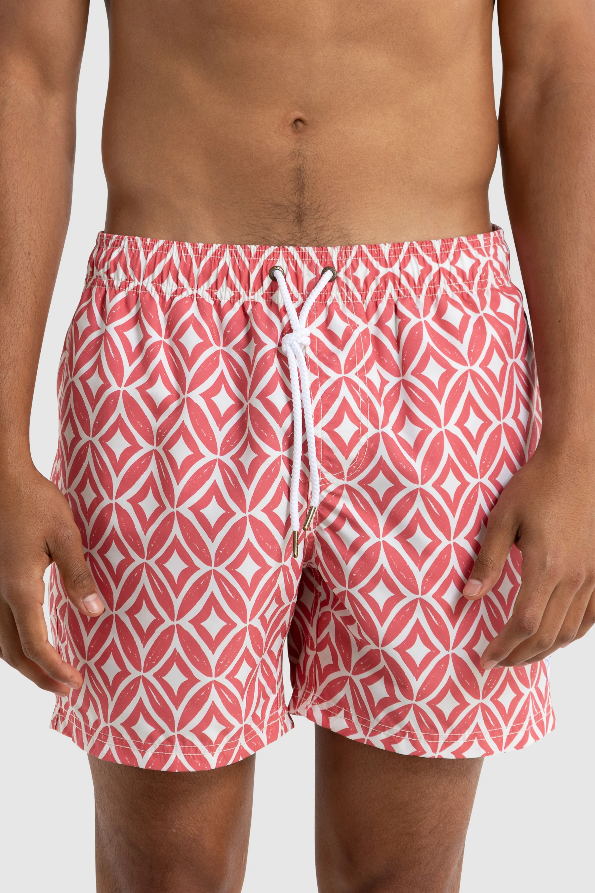 Cable Swim Shorts Red - Image 4