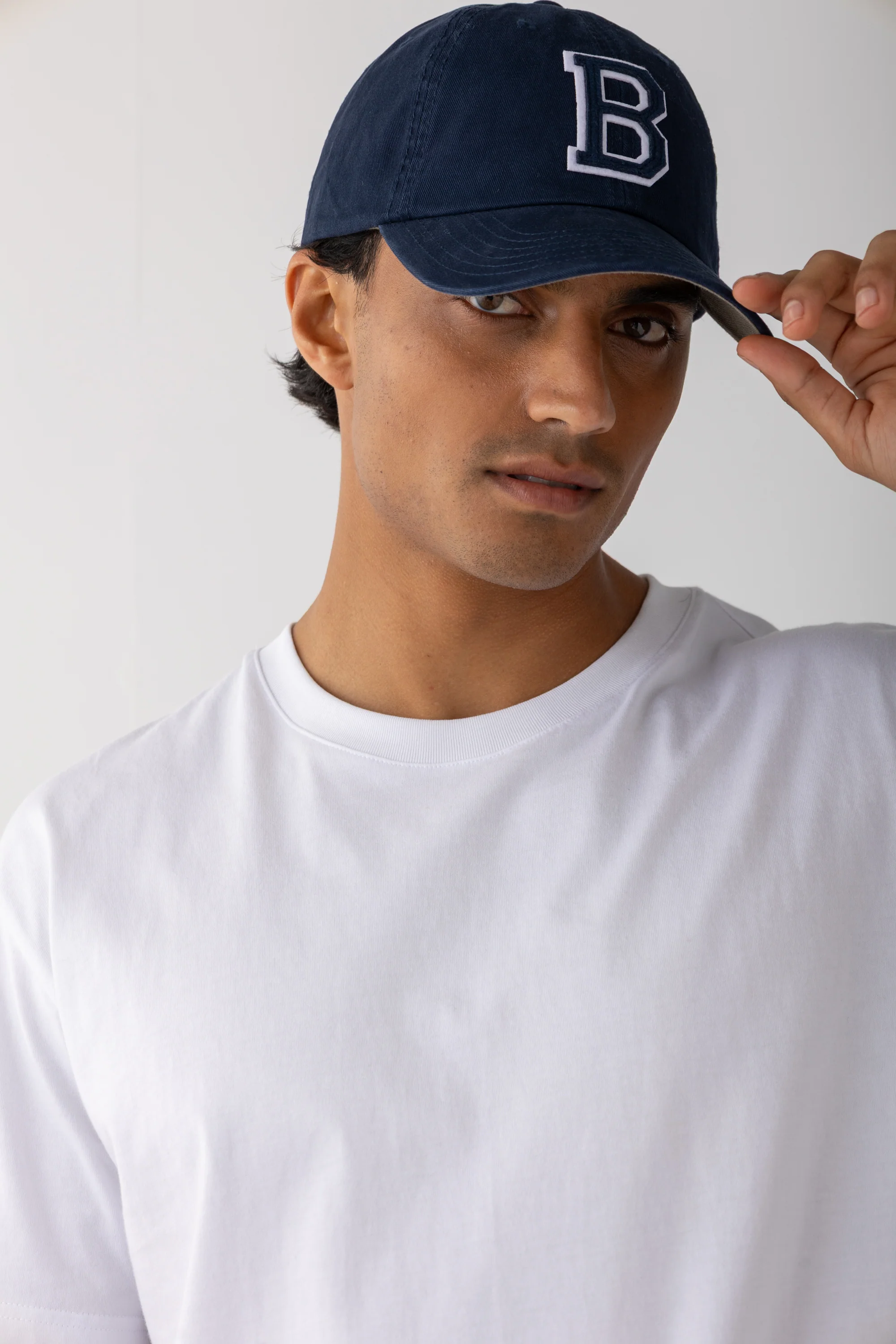 Collegiate Letter Cap Navy - Image 2