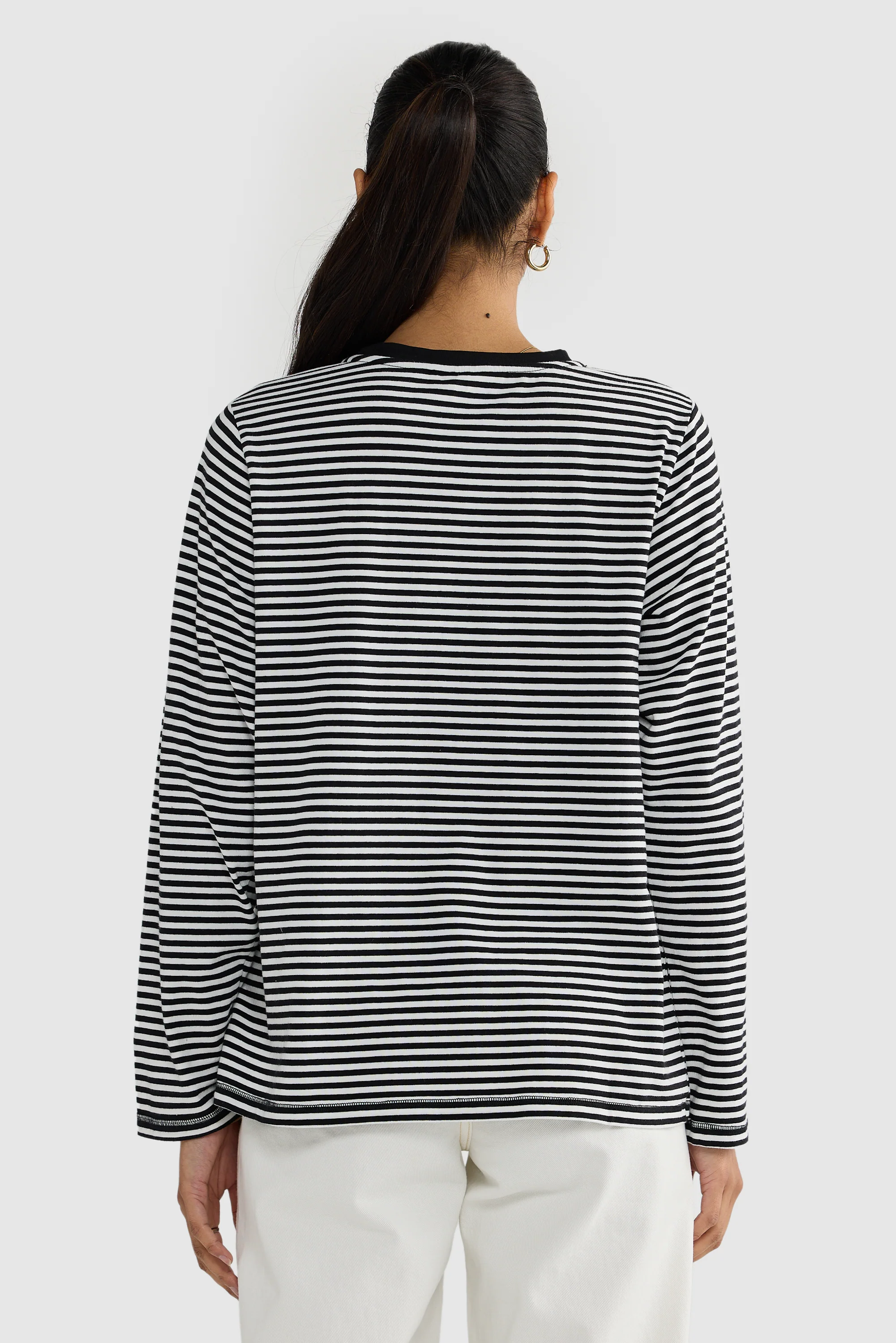 Darla Long Sleeve Black Stripe - Image 4