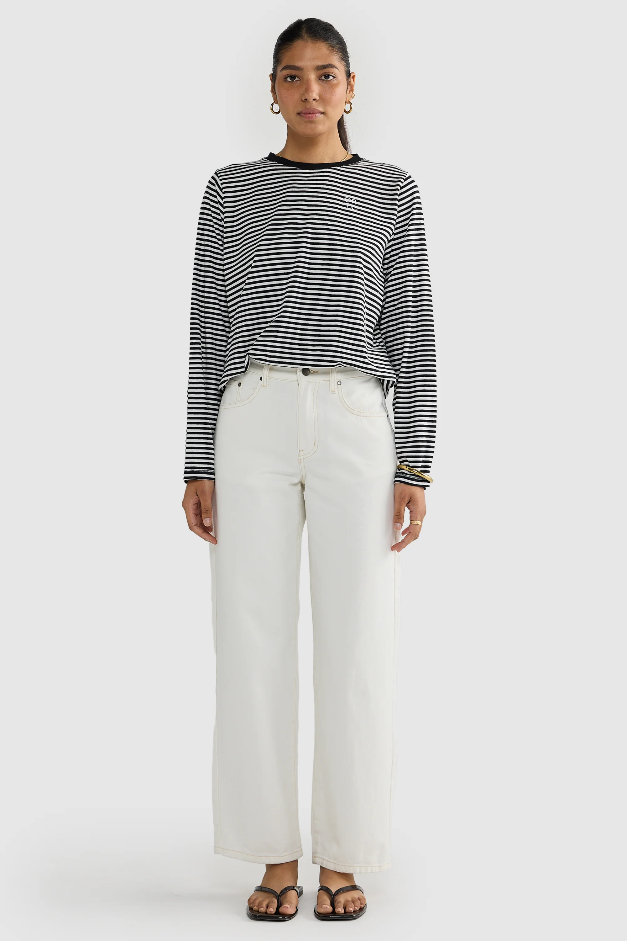 Darla Long Sleeve Black Stripe - Image 5