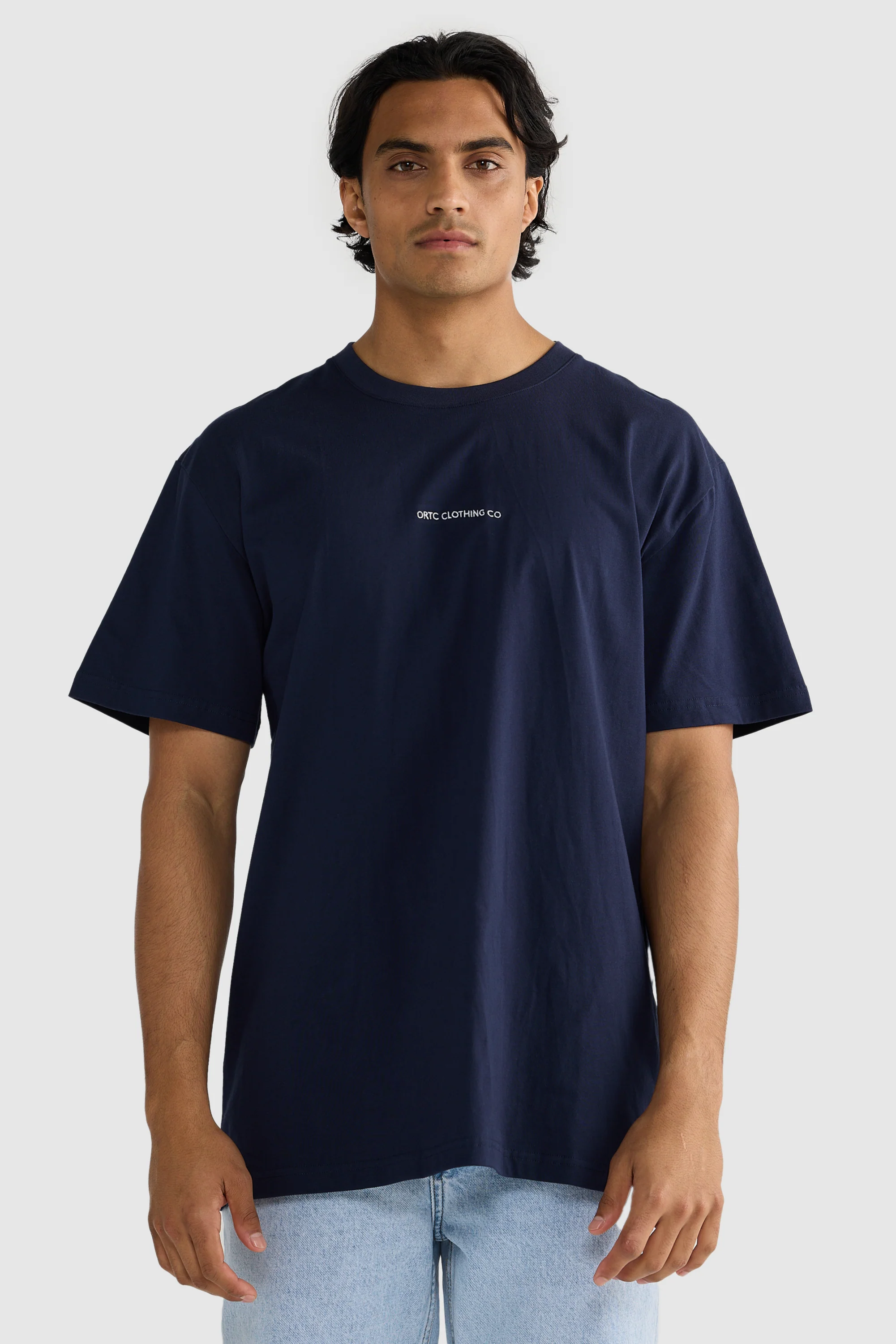 Embroidered Logo T Shirt Navy