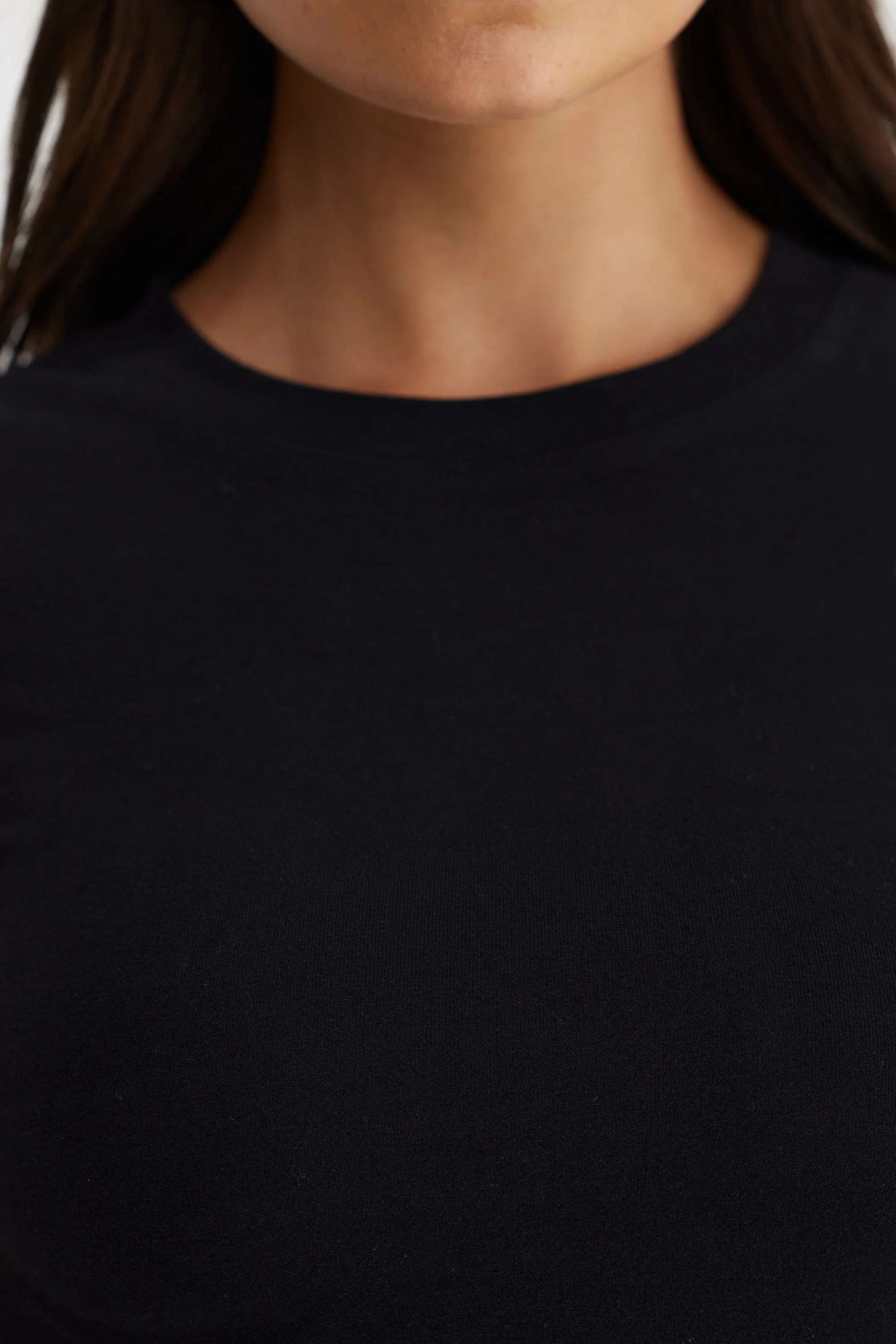 Evie Fitted T Shirt Black - Image 3
