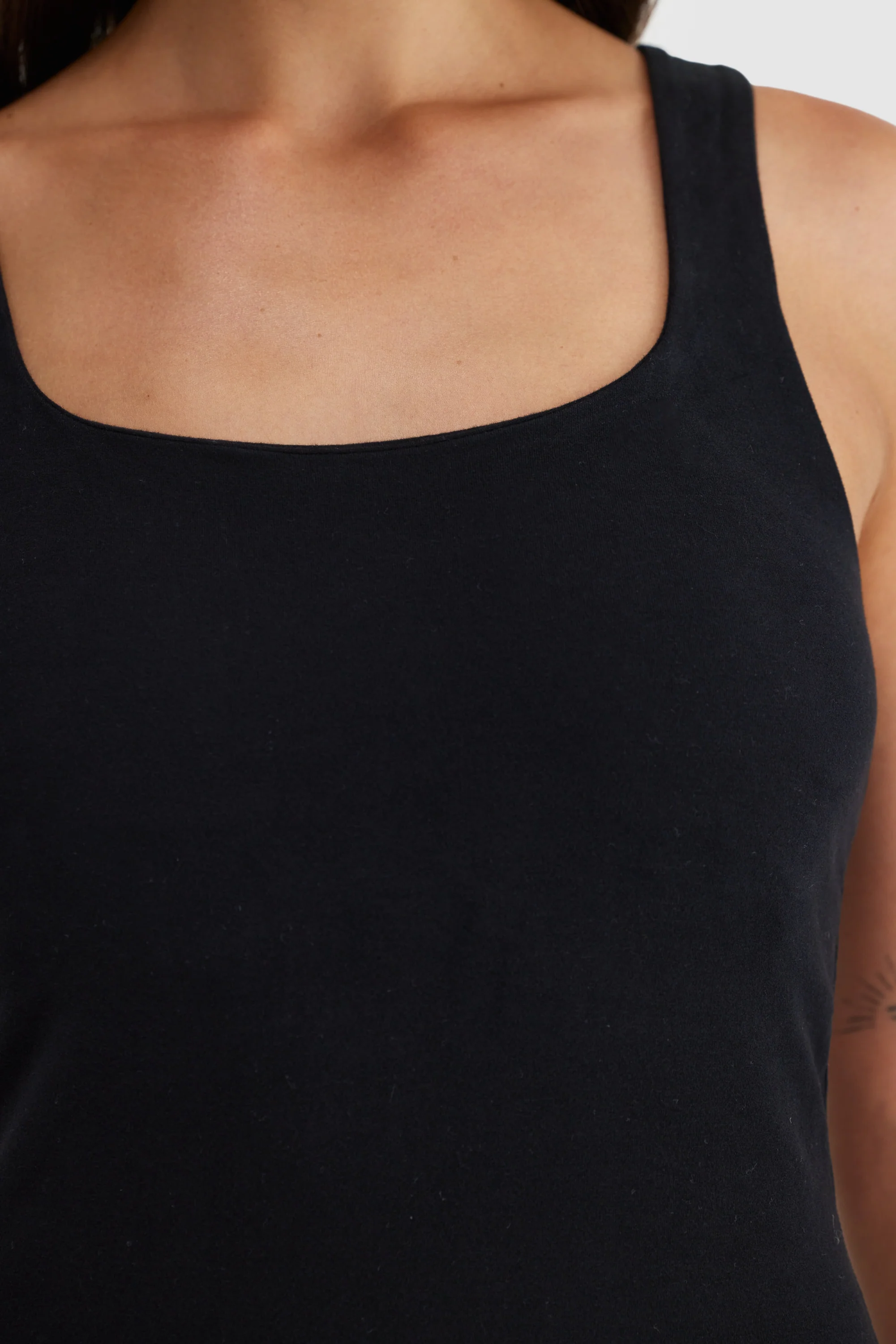 Evie Jersey Full Length Dress Black - Image 3