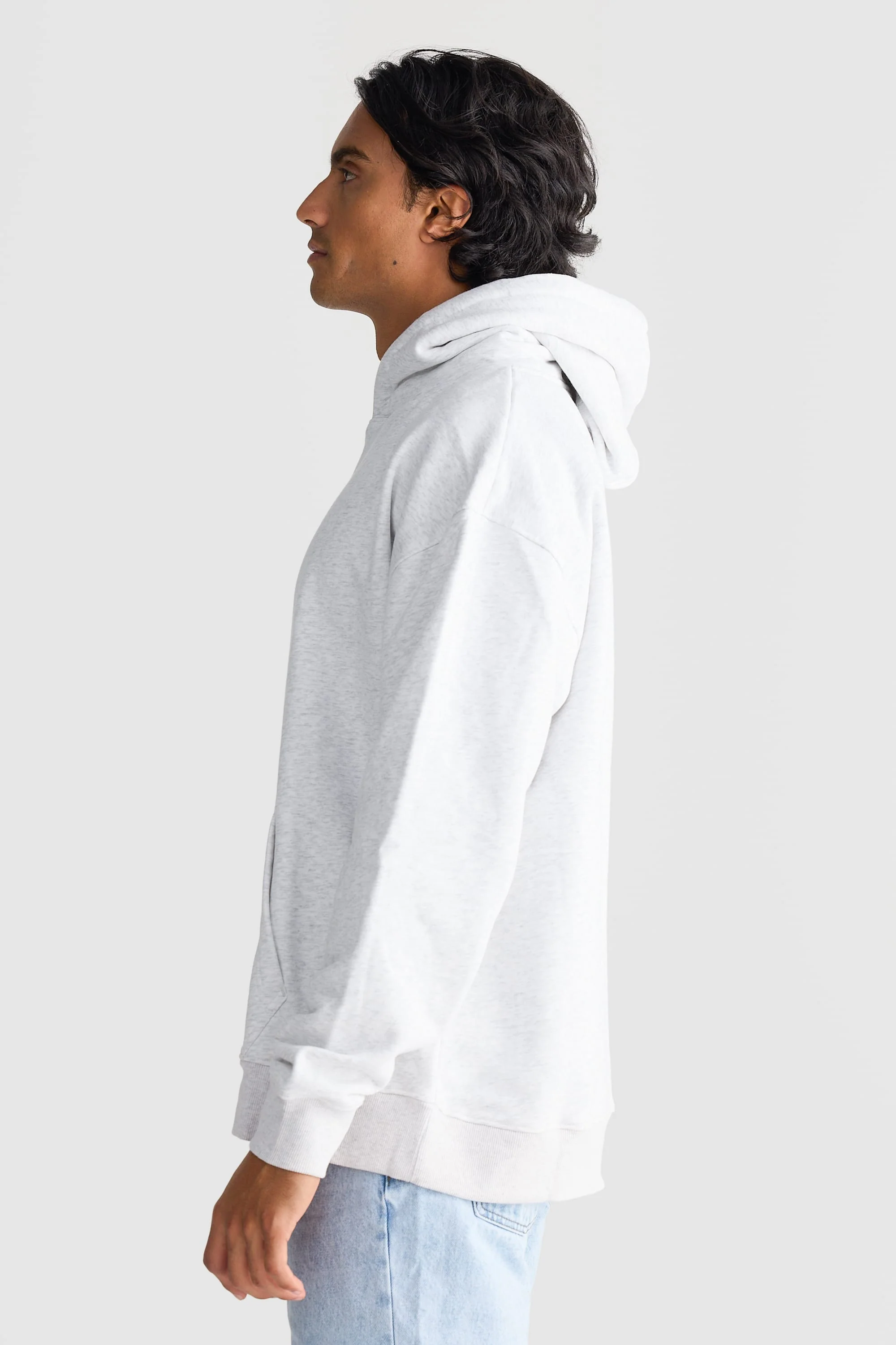 Logo Hoodie White Marle - Image 3