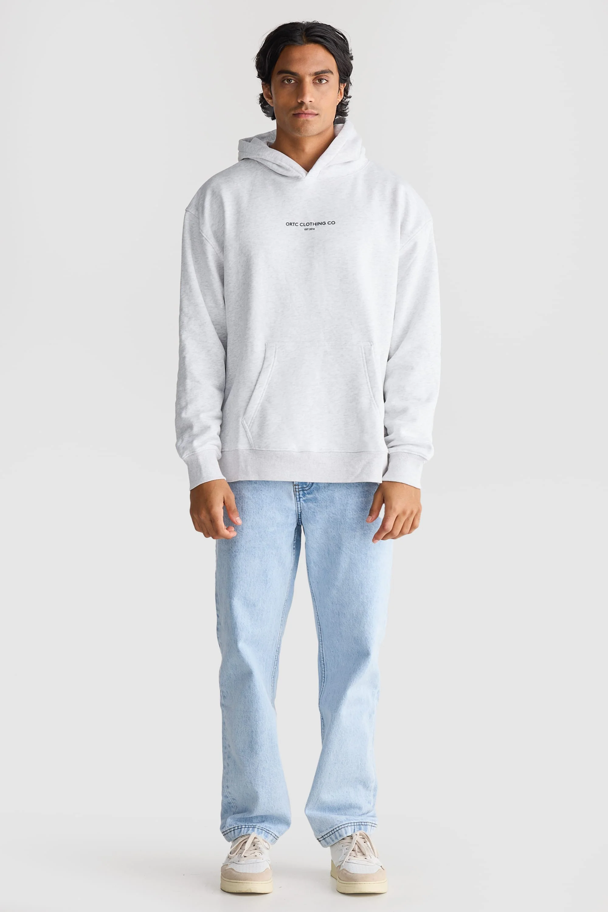 Logo Hoodie White Marle - Image 5