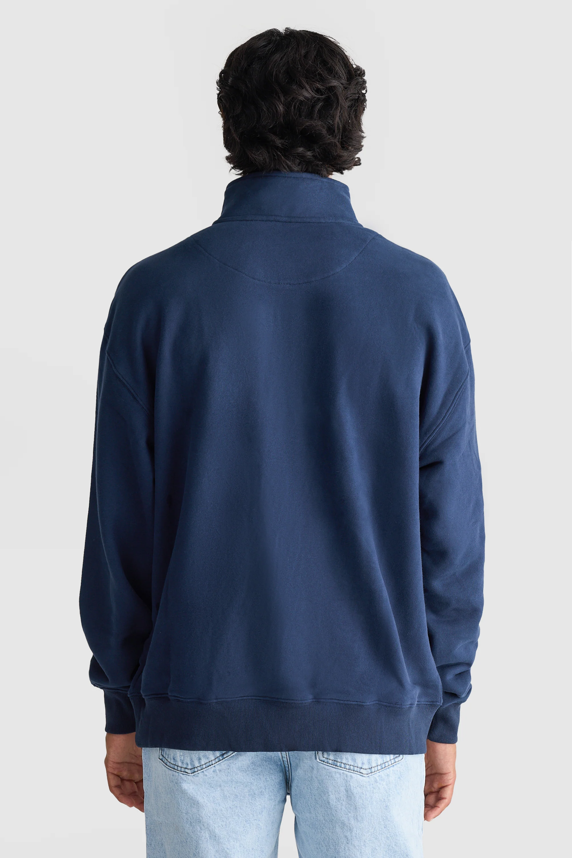 Logo Quarter Zip Navy - Image 4