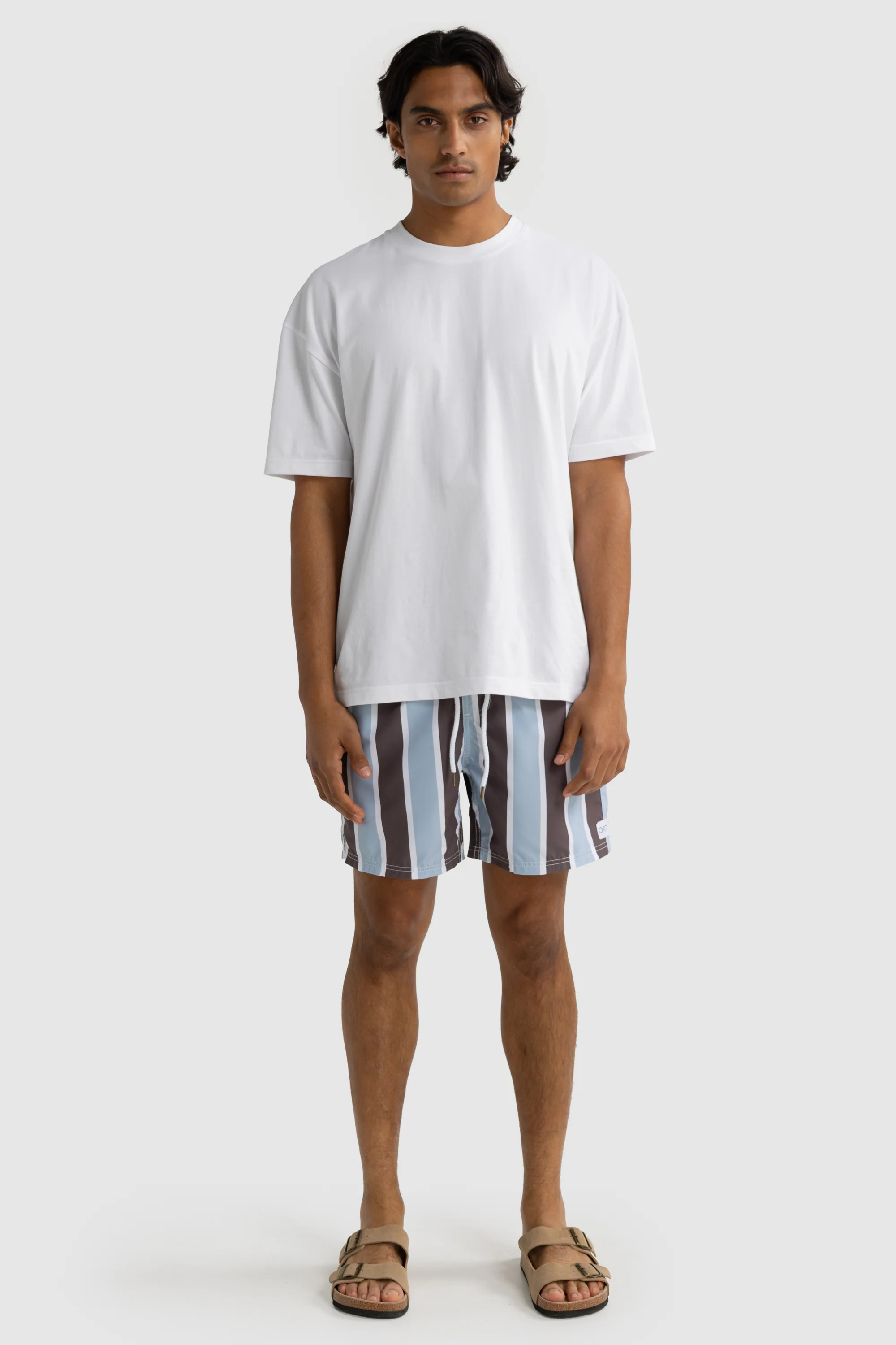 Hamelin Stripe Swim Shorts Bark - Image 2