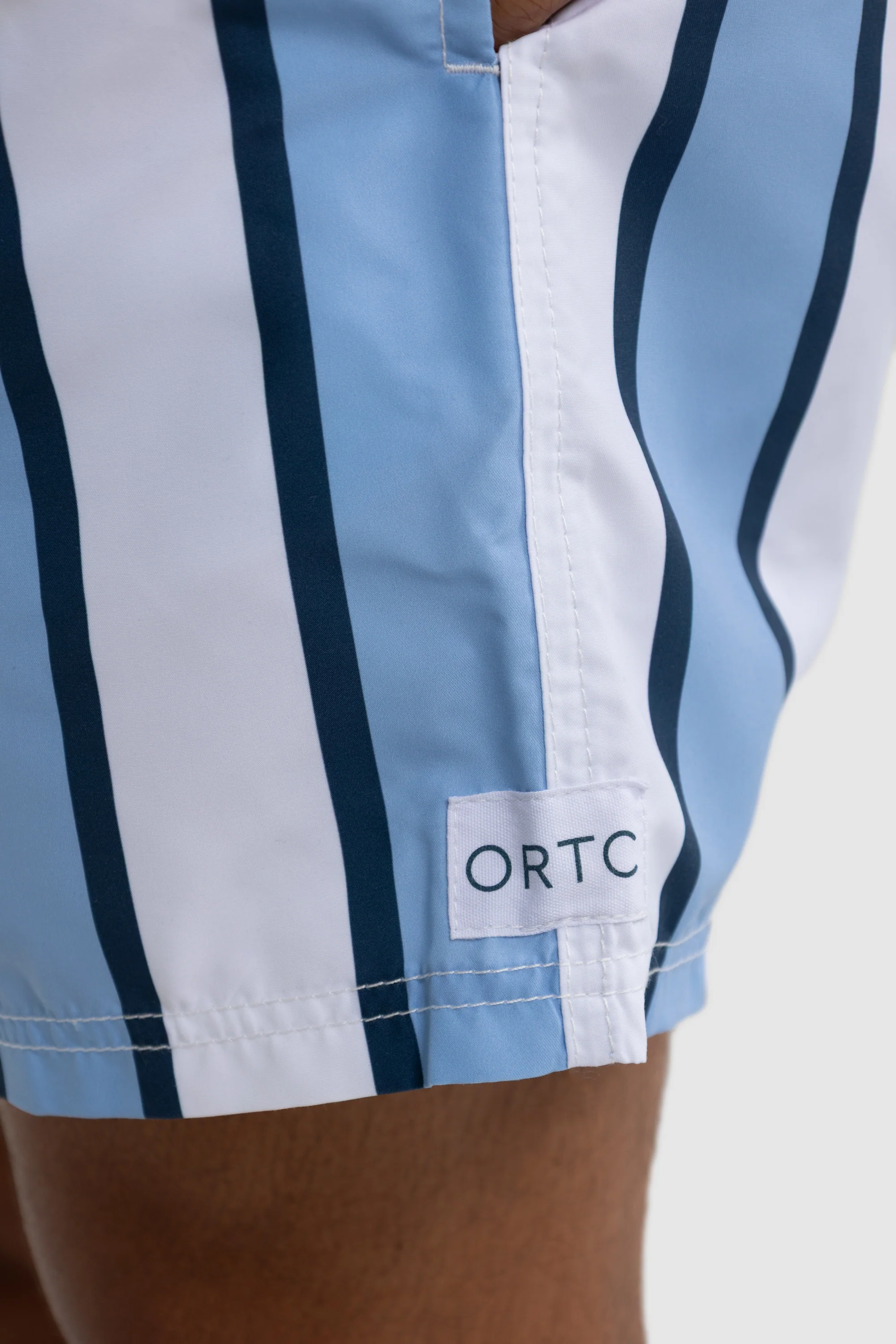 Hamelin Stripe Swim Shorts Blue - Image 5