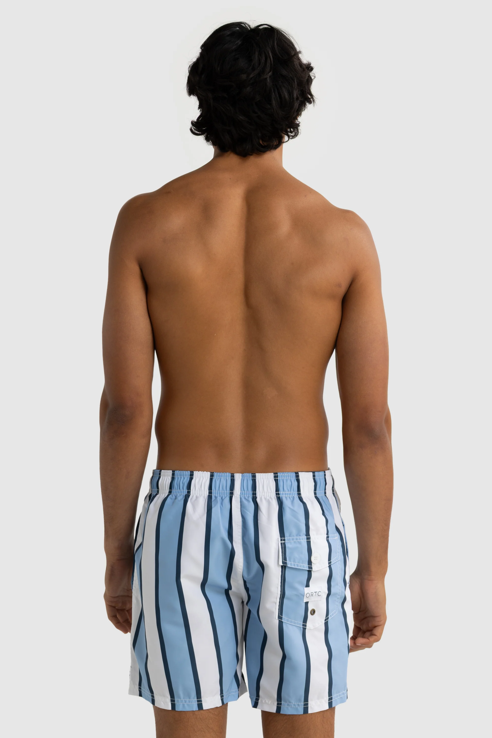 Hamelin Stripe Swim Shorts Blue - Image 6