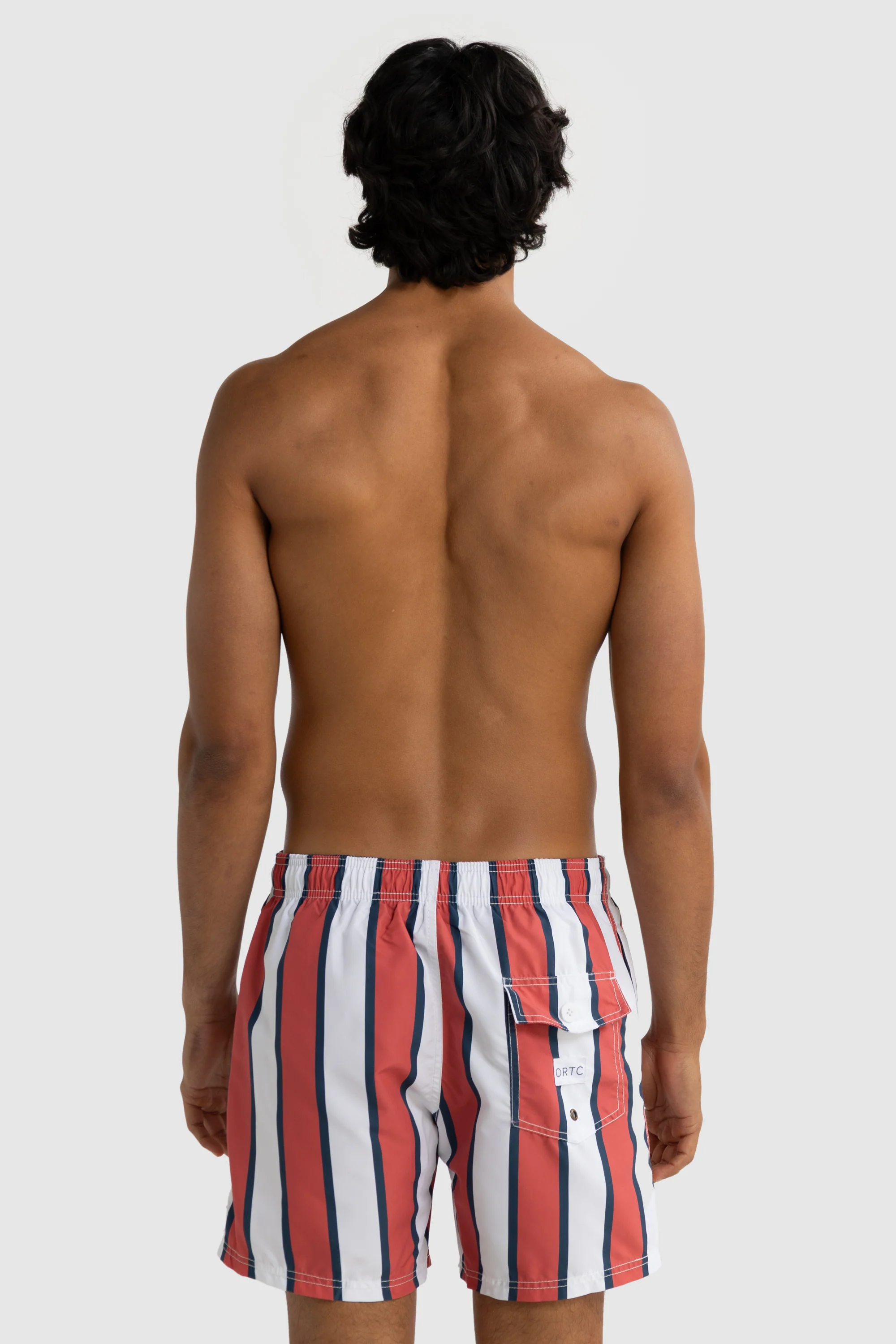 Hamelin Stripe Swim Shorts Red - Image 7